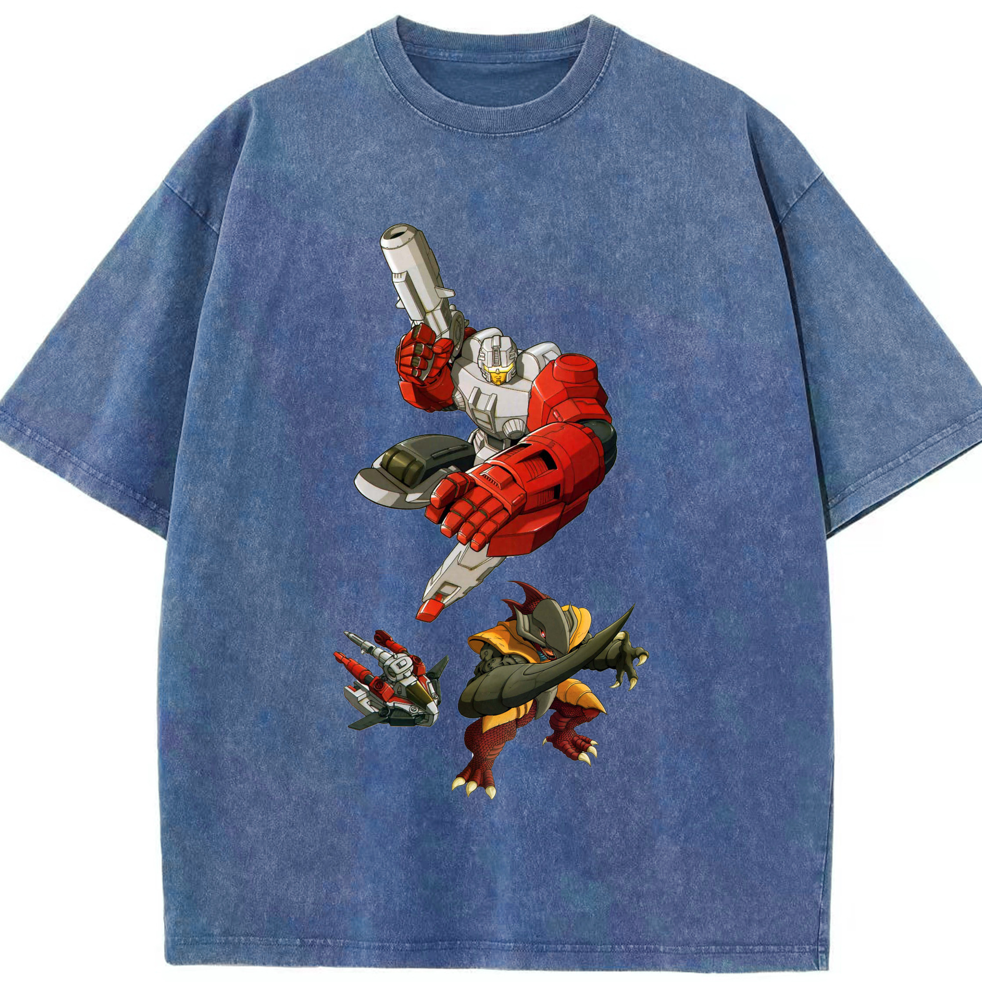 （画像用）  綿100% ヴィンテージ風 半袖Tシャツ（フロントプリント）
