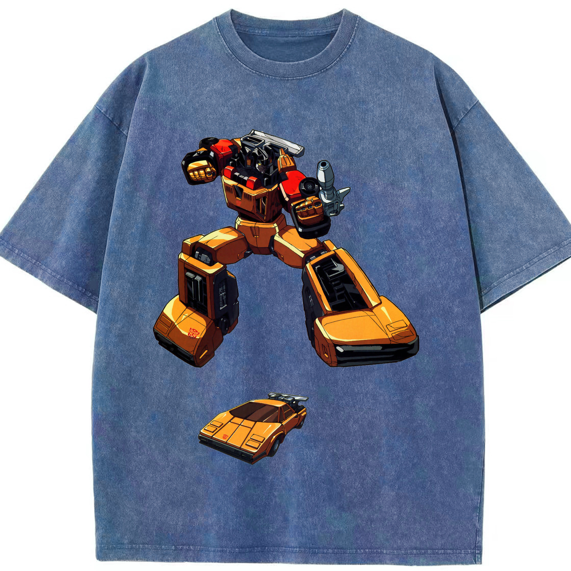 （画像用）  綿100% ヴィンテージ風 半袖Tシャツ（フロントプリント）
