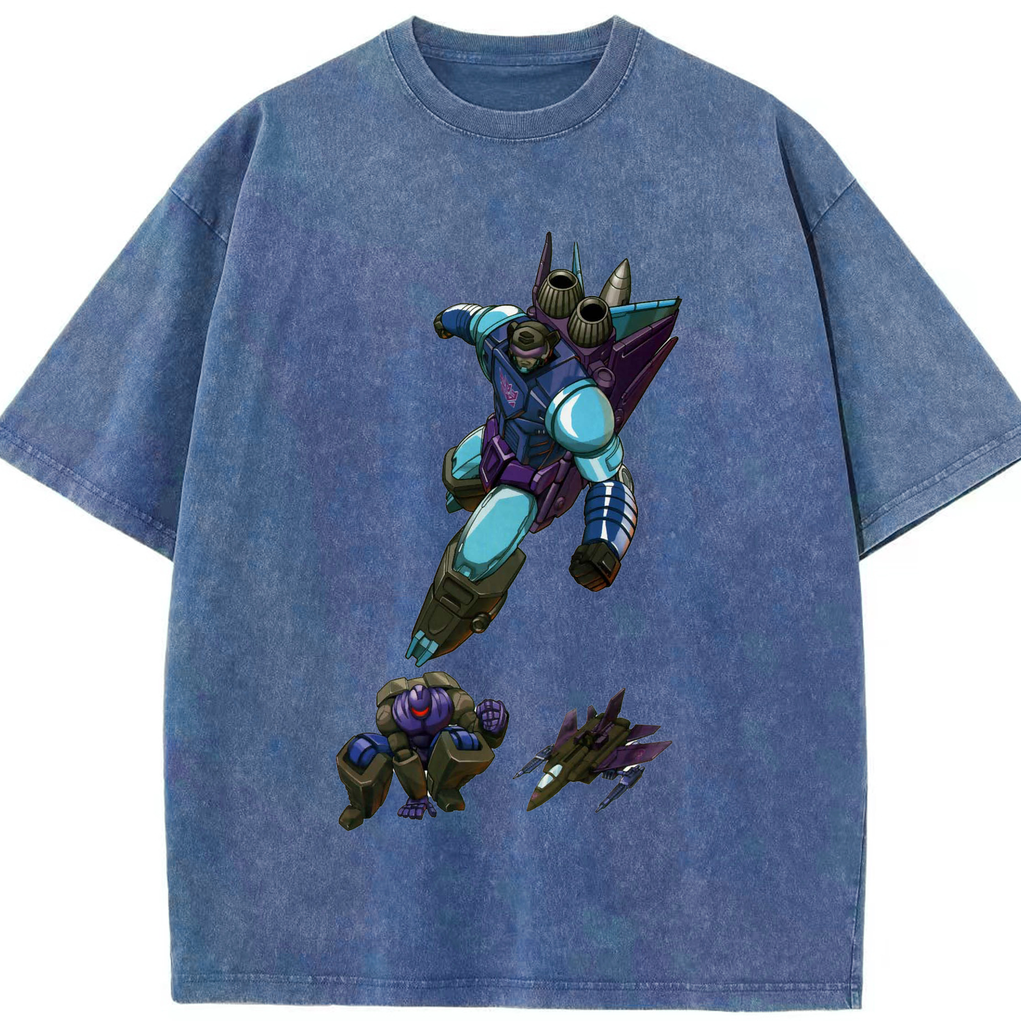（画像用）  綿100% ヴィンテージ風 半袖Tシャツ（フロントプリント）