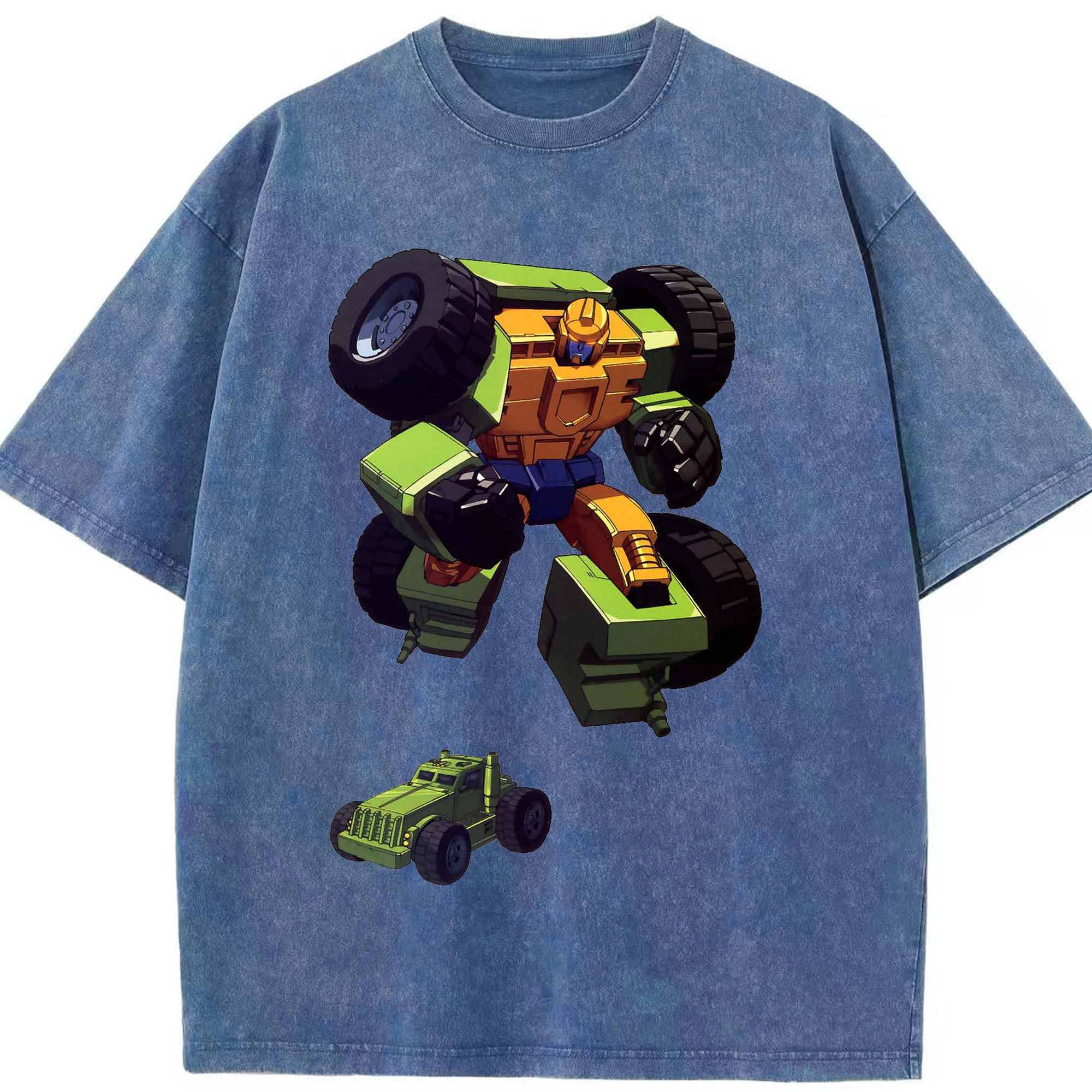 （画像用）  綿100% ヴィンテージ風 半袖Tシャツ（フロントプリント）