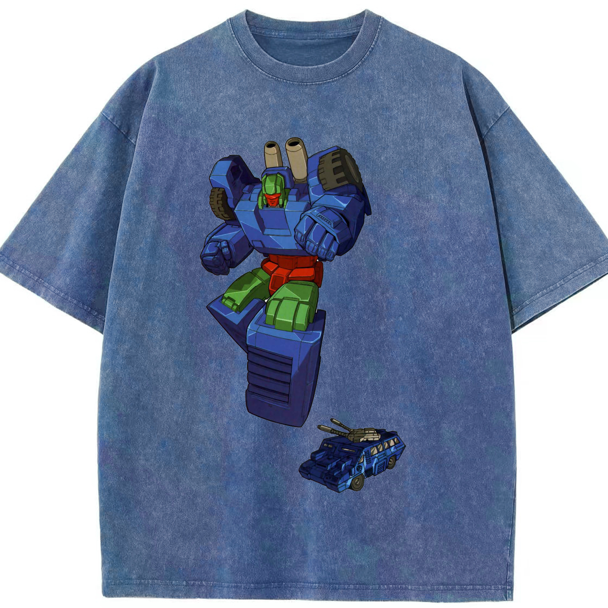 （画像用）  綿100% ヴィンテージ風 半袖Tシャツ（フロントプリント）