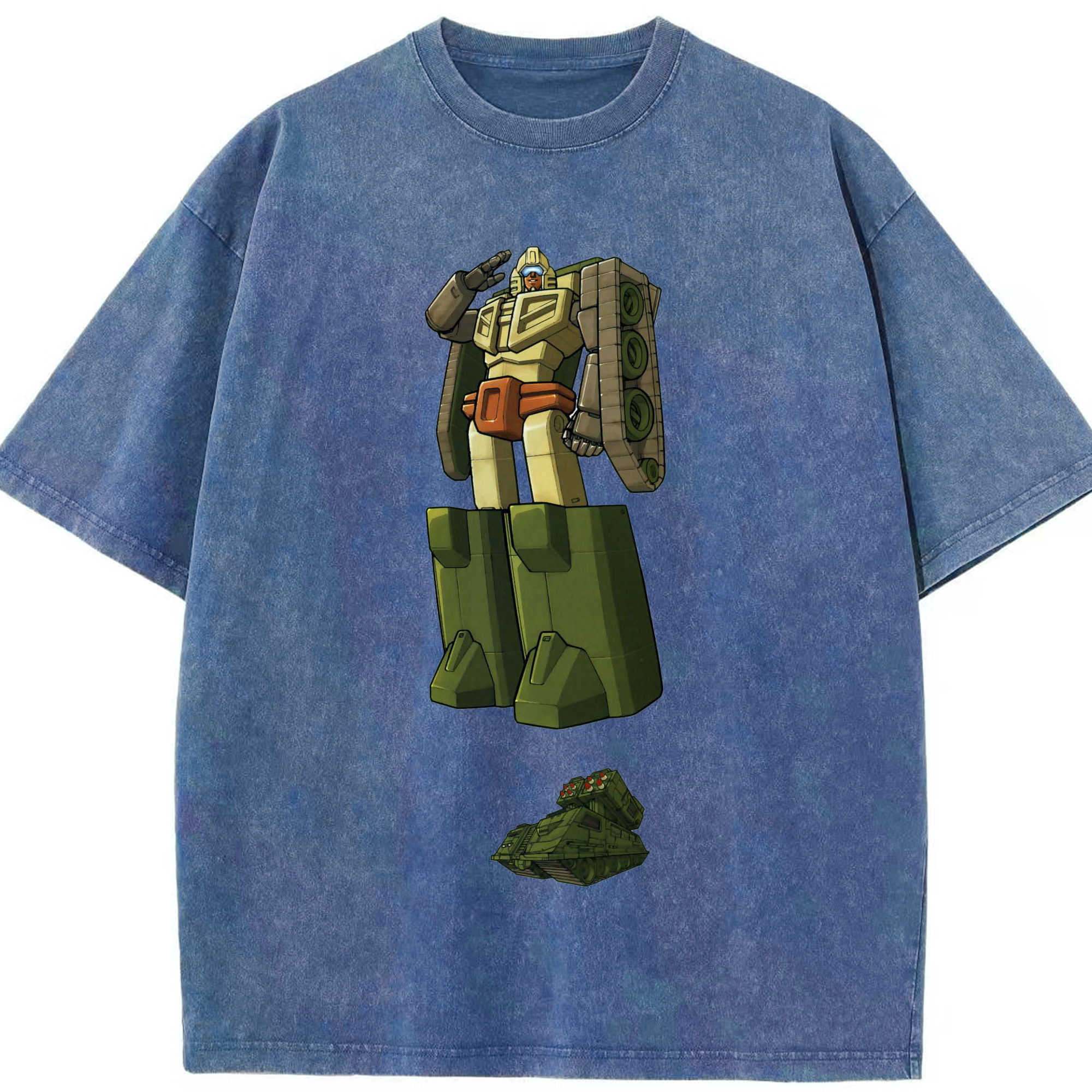 （画像用）  綿100% ヴィンテージ風 半袖Tシャツ（フロントプリント）