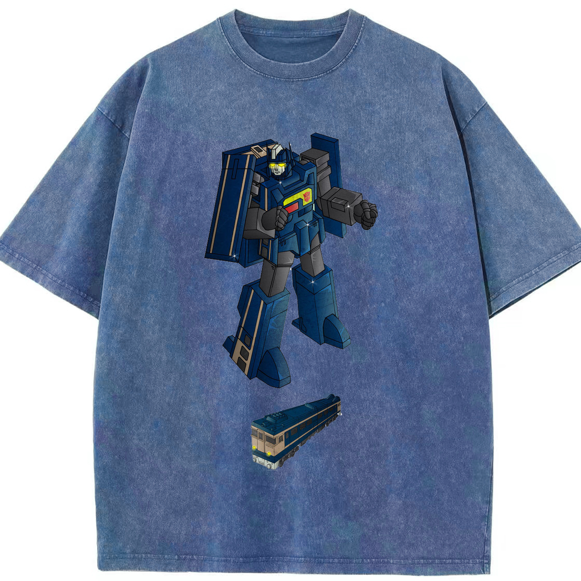 （画像用）  綿100% ヴィンテージ風 半袖Tシャツ（フロントプリント）