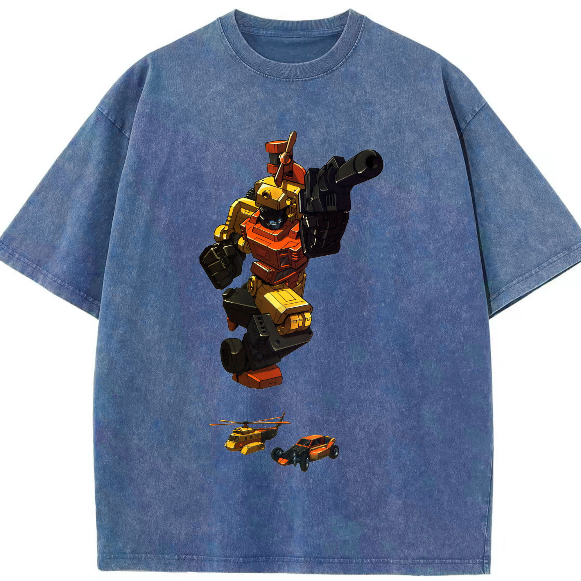 （画像用）  綿100% ヴィンテージ風 半袖Tシャツ（フロントプリント）
