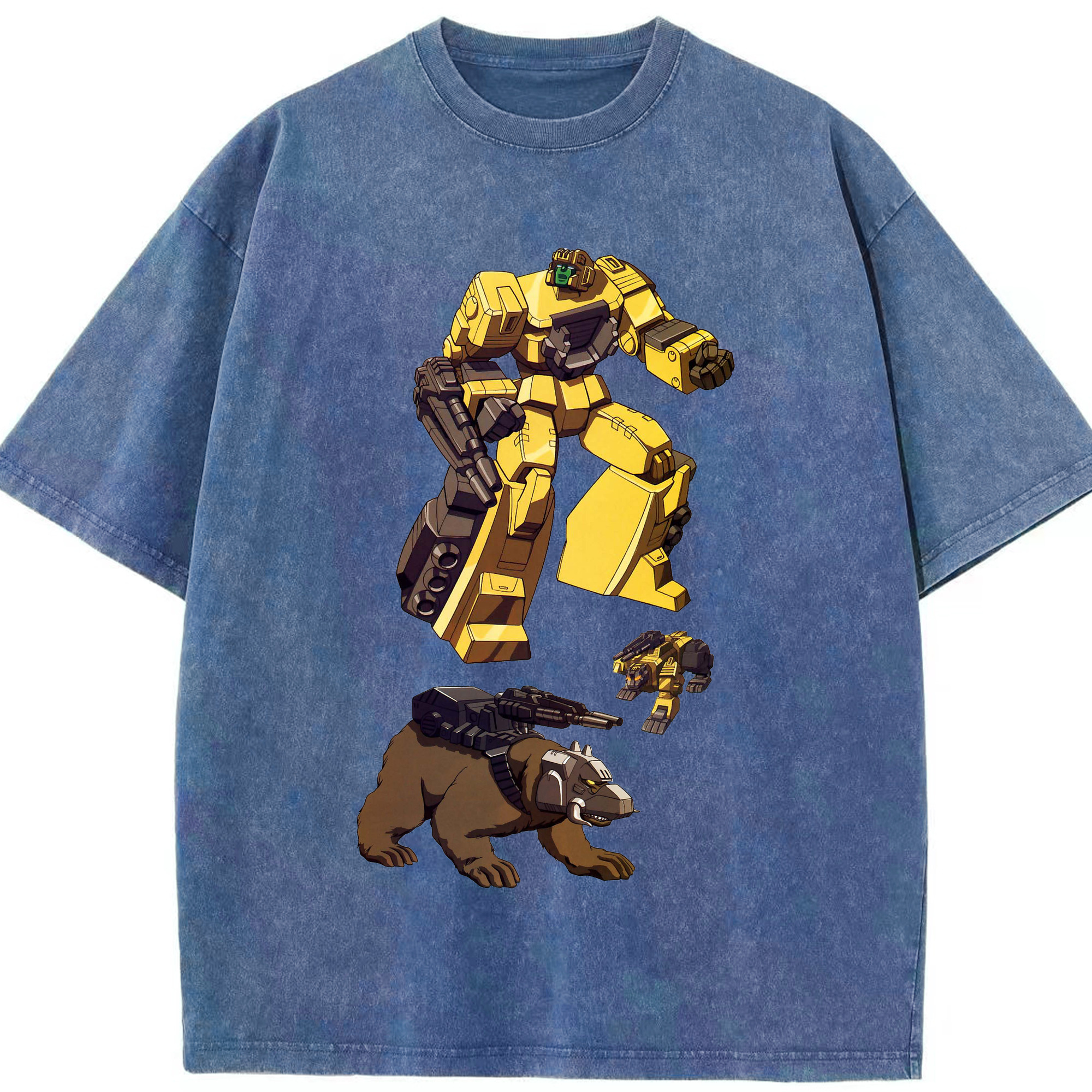 （画像用）  綿100% ヴィンテージ風 半袖Tシャツ（フロントプリント）