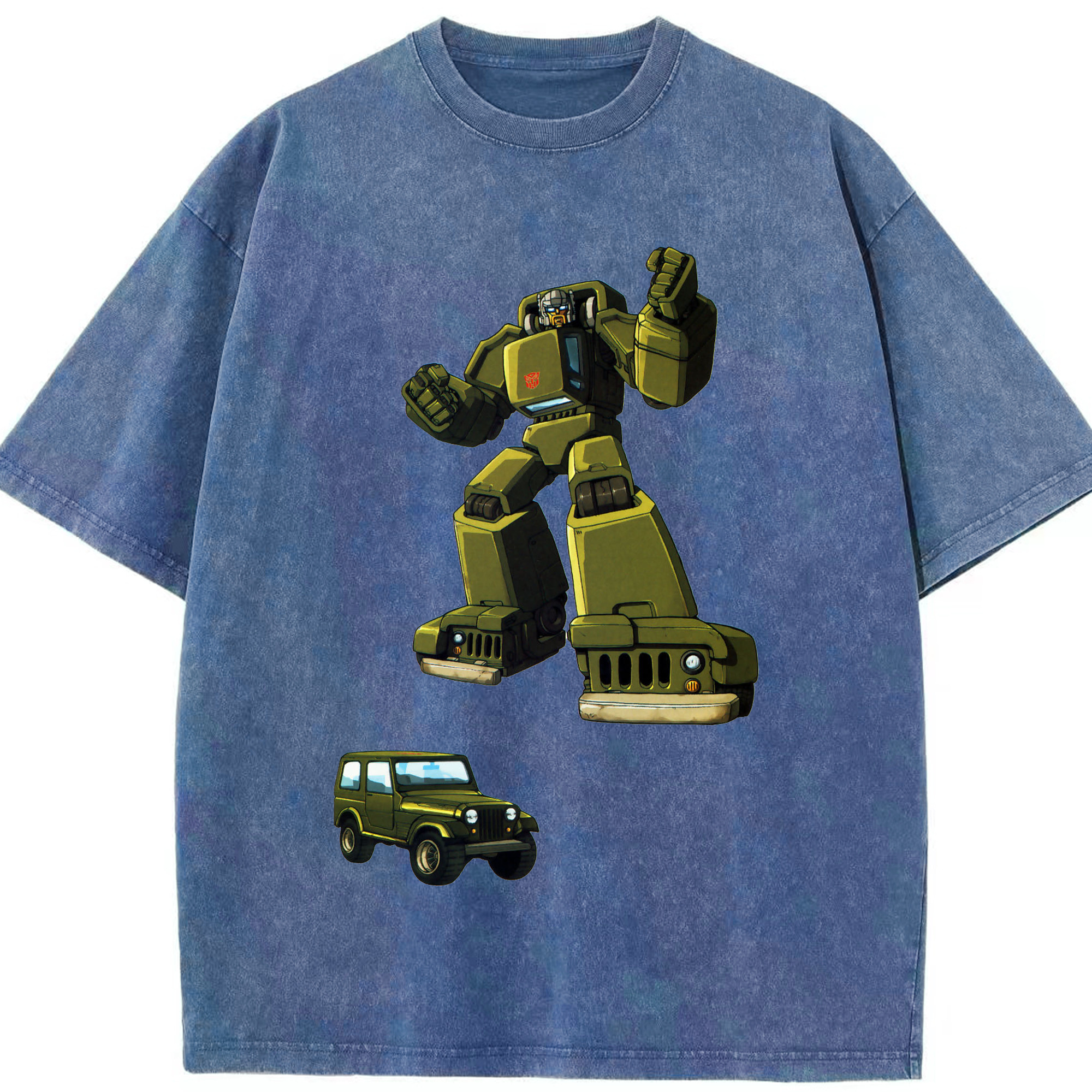 （画像用）  綿100% ヴィンテージ風 半袖Tシャツ（フロントプリント）