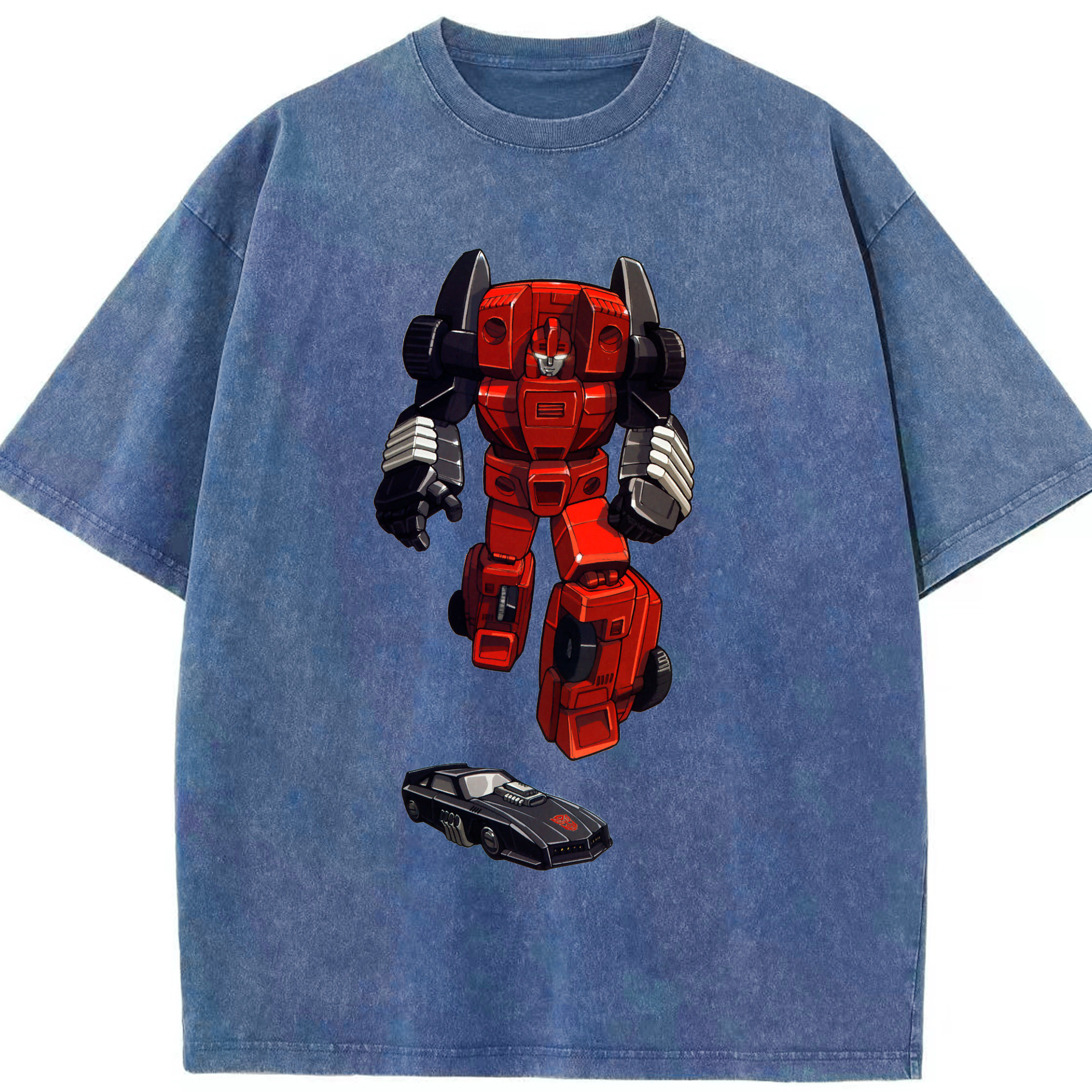 （画像用）  綿100% ヴィンテージ風 半袖Tシャツ（フロントプリント）