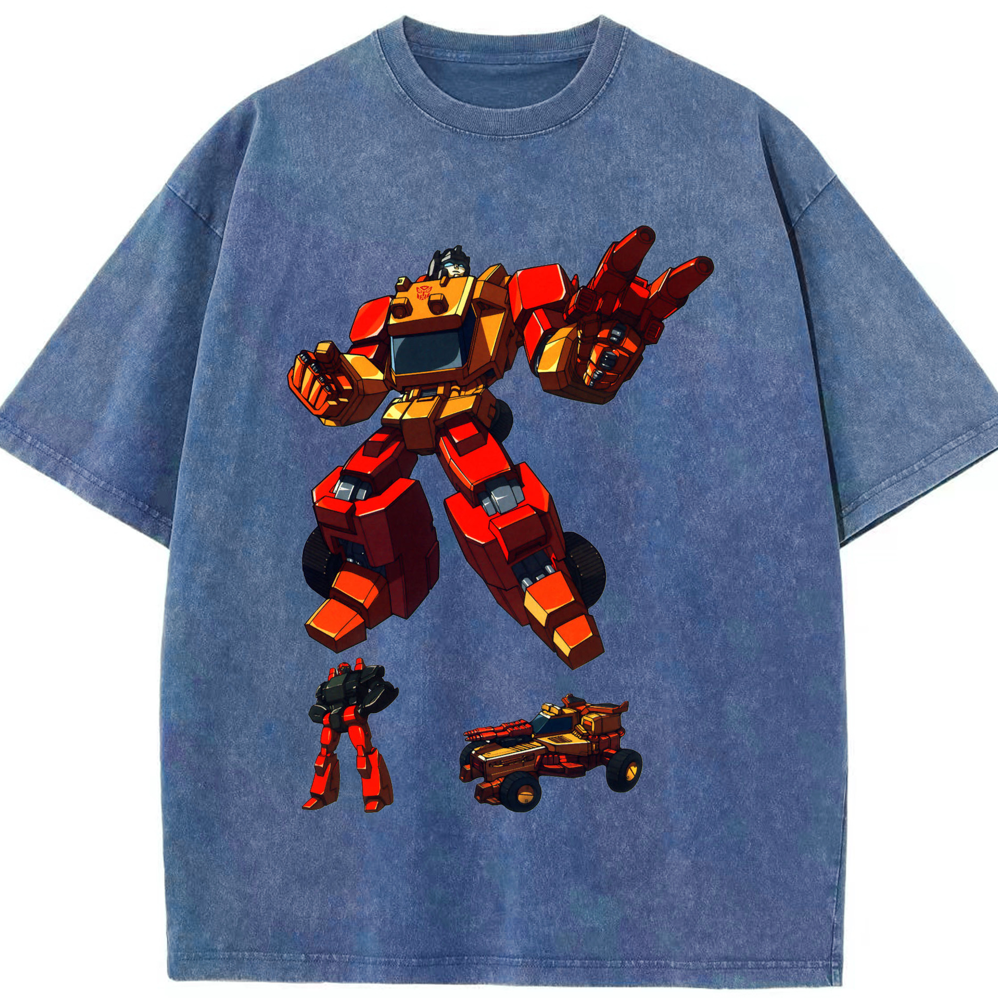 （画像用）  綿100% ヴィンテージ風 半袖Tシャツ（フロントプリント）