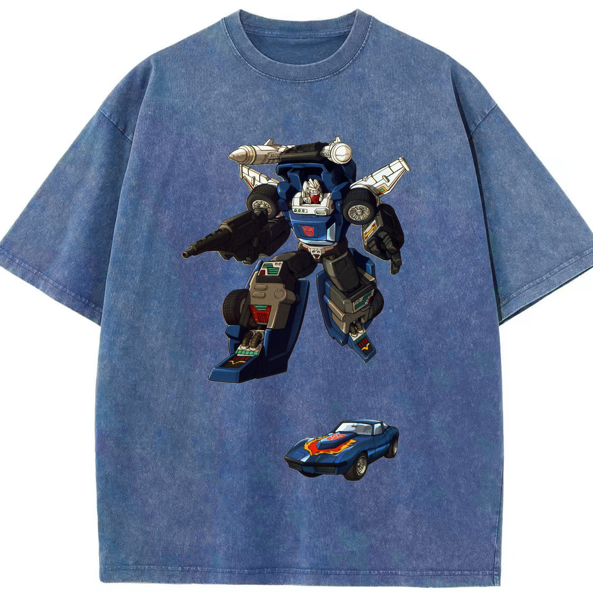 （画像用）  綿100% ヴィンテージ風 半袖Tシャツ（フロントプリント）