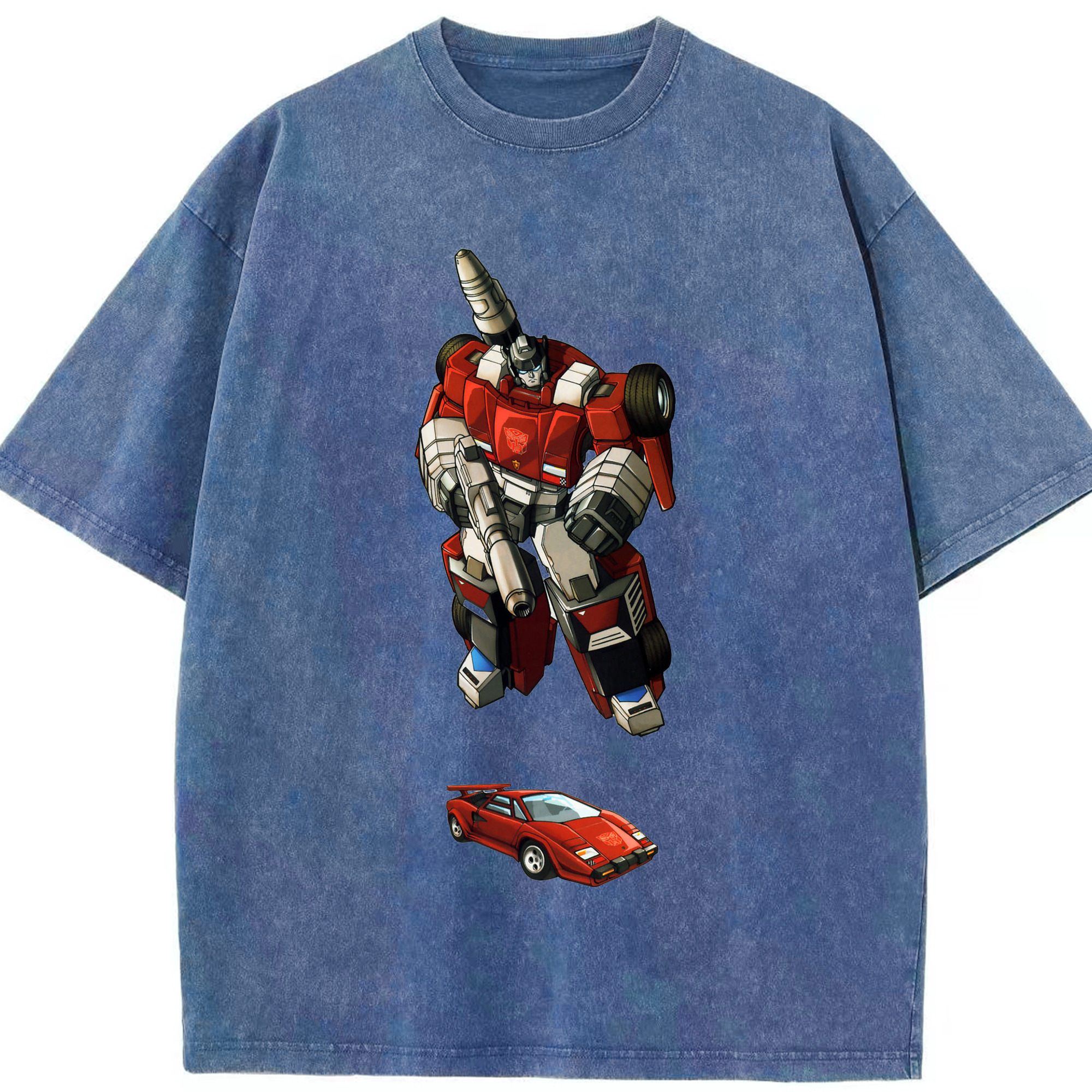 （画像用）  綿100% ヴィンテージ風 半袖Tシャツ（フロントプリント）