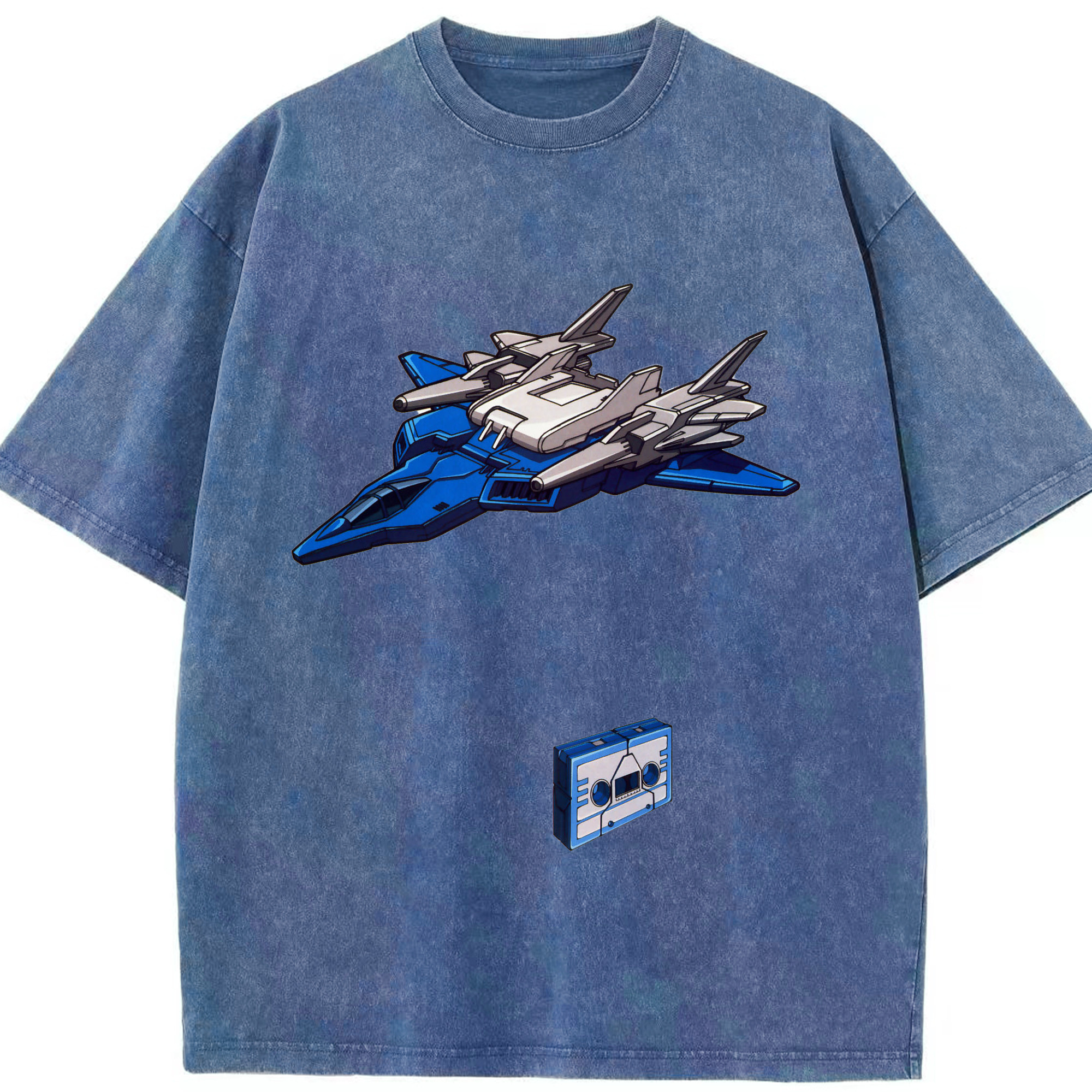 （画像用）  綿100% ヴィンテージ風 半袖Tシャツ（フロントプリント）