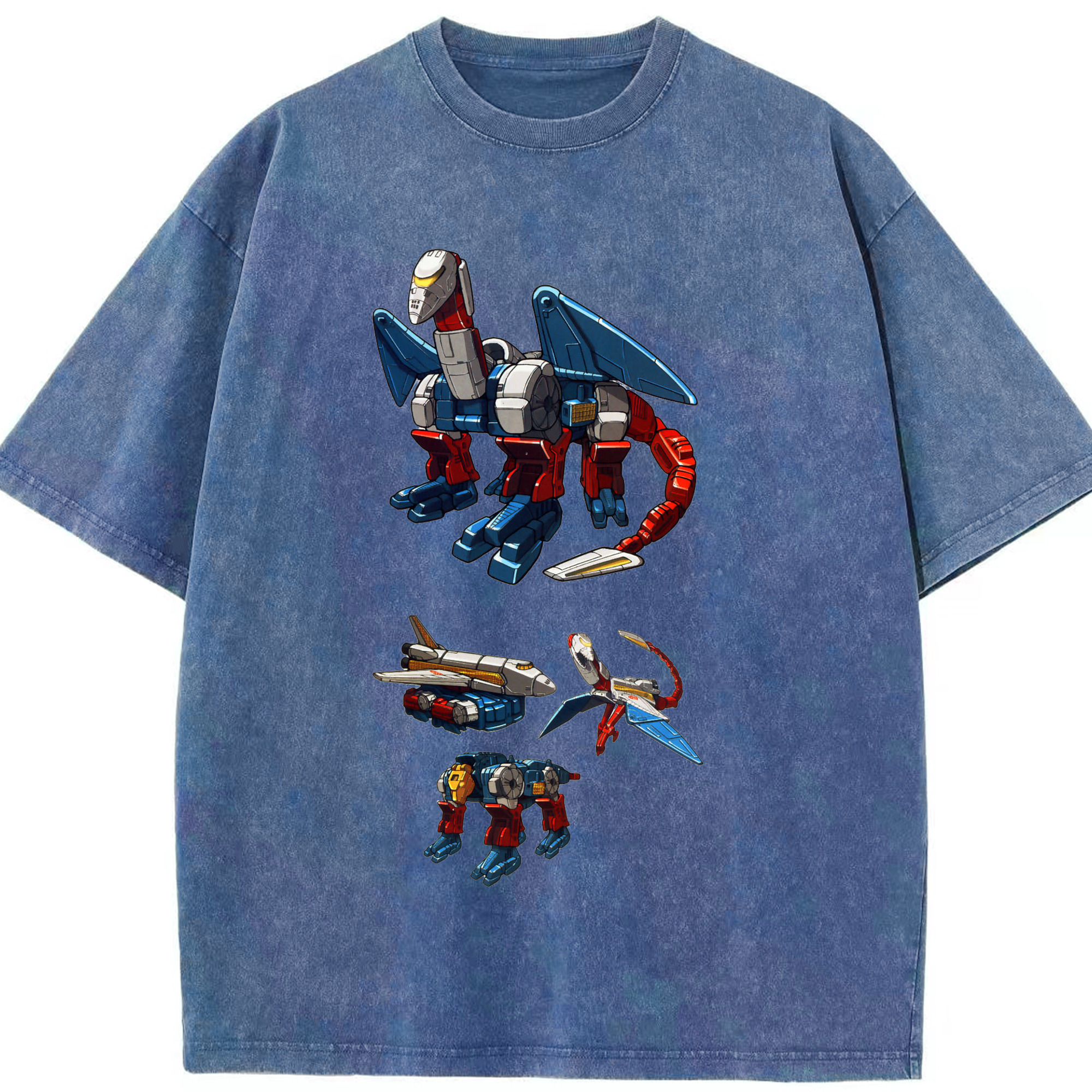 （画像用）  綿100% ヴィンテージ風 半袖Tシャツ（フロントプリント）