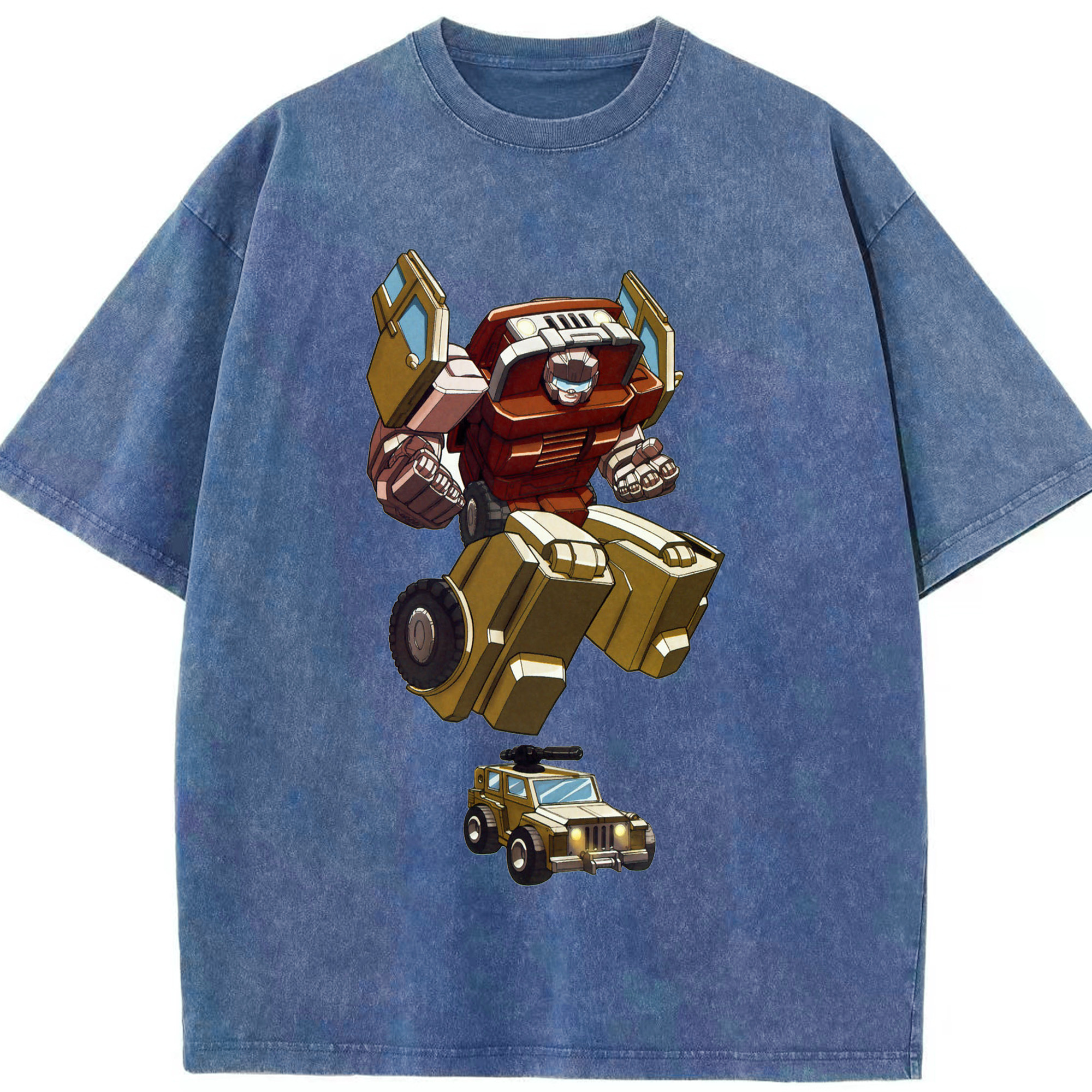 （画像用）  綿100% ヴィンテージ風 半袖Tシャツ（フロントプリント）