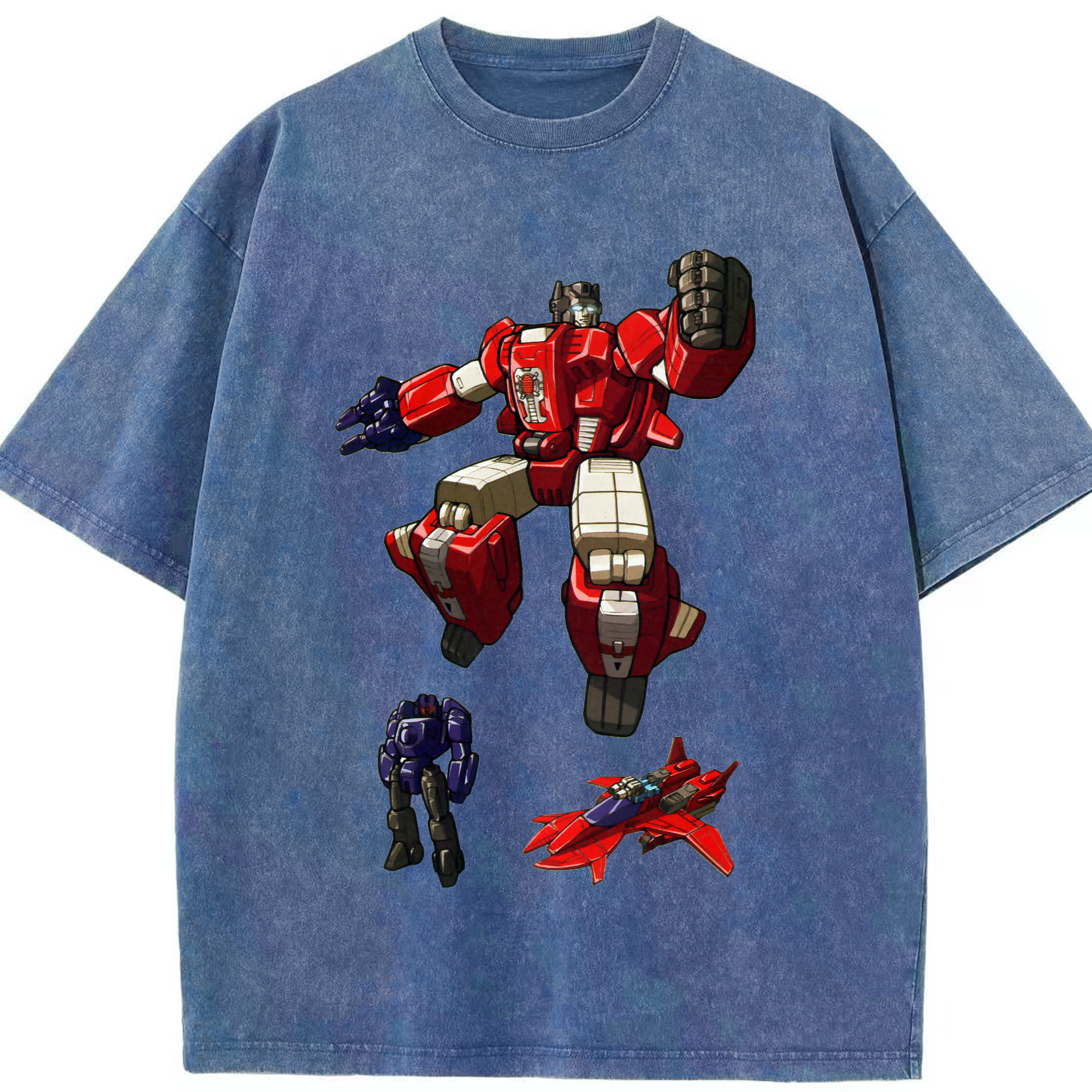 （画像用）  綿100% ヴィンテージ風 半袖Tシャツ（フロントプリント）