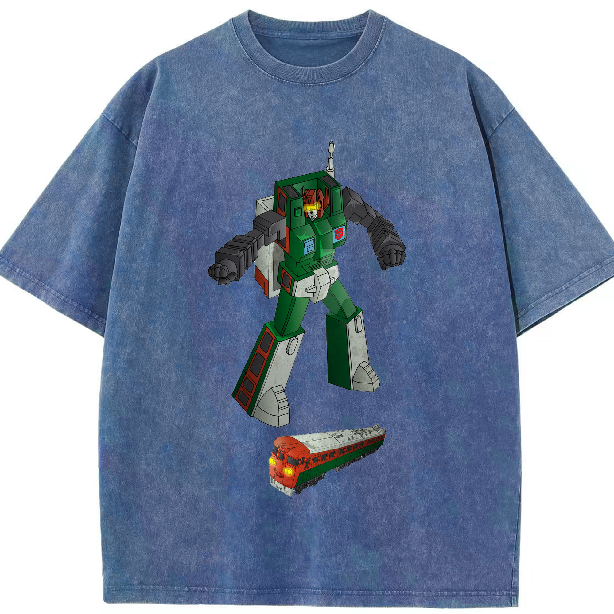 （画像用）  綿100% ヴィンテージ風 半袖Tシャツ（フロントプリント）