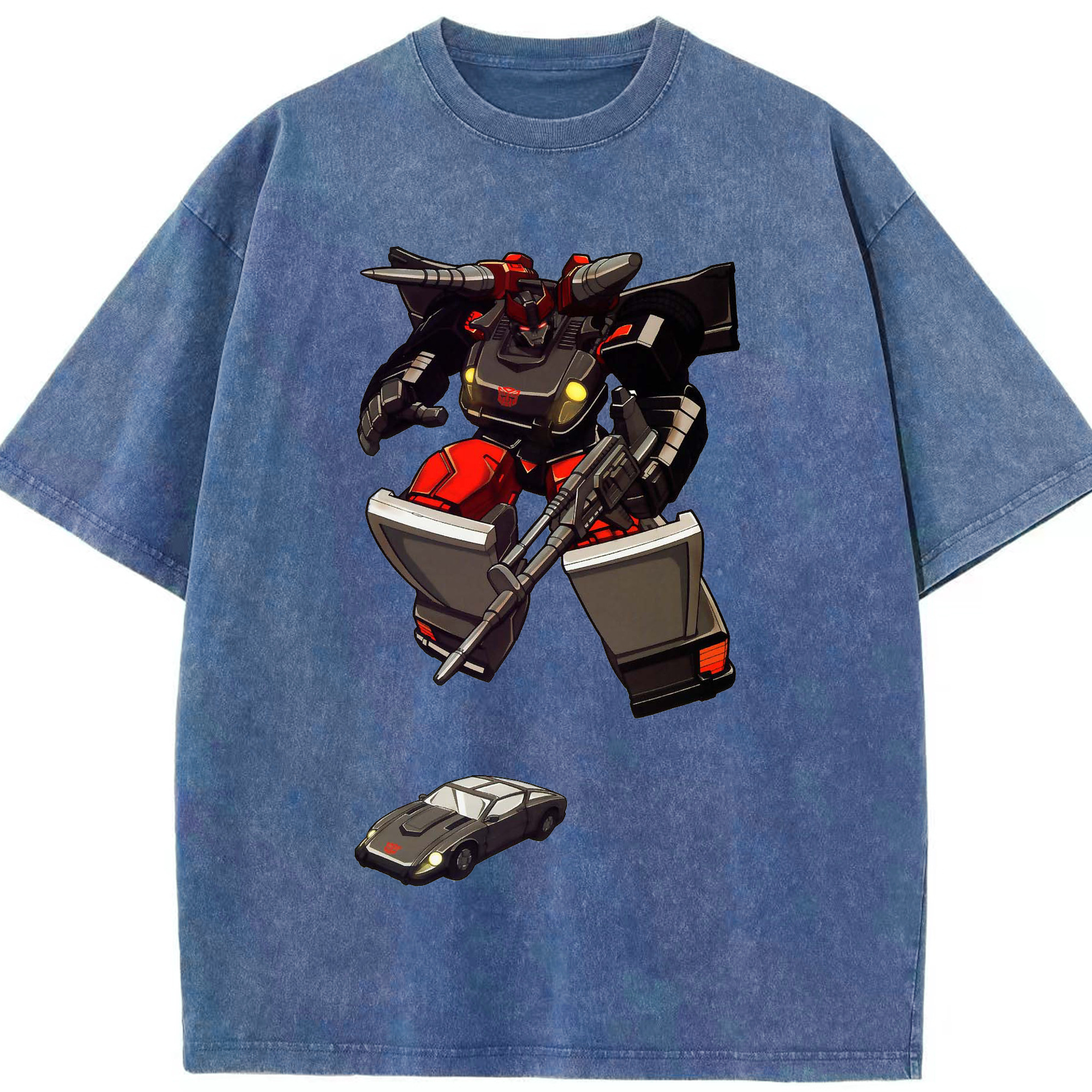 （画像用）  綿100% ヴィンテージ風 半袖Tシャツ（フロントプリント）