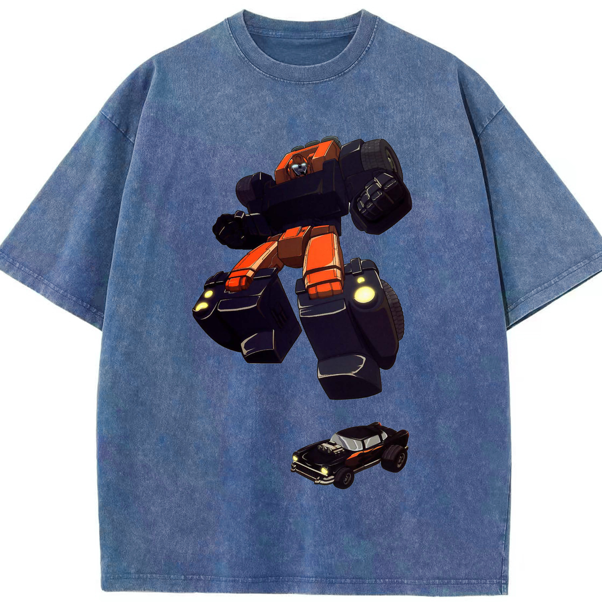 （画像用）  綿100% ヴィンテージ風 半袖Tシャツ（フロントプリント）