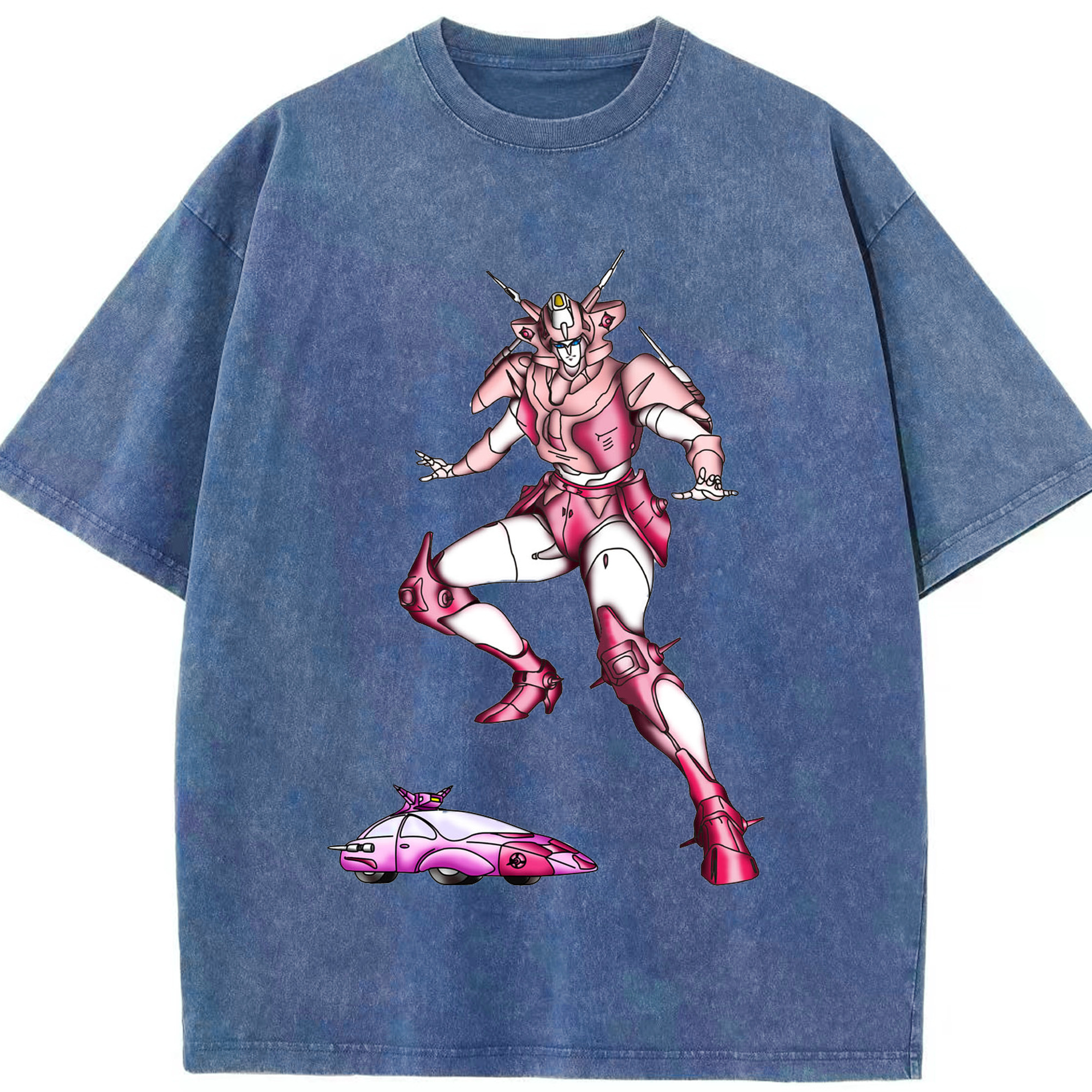 （画像用）  綿100% ヴィンテージ風 半袖Tシャツ（フロントプリント）