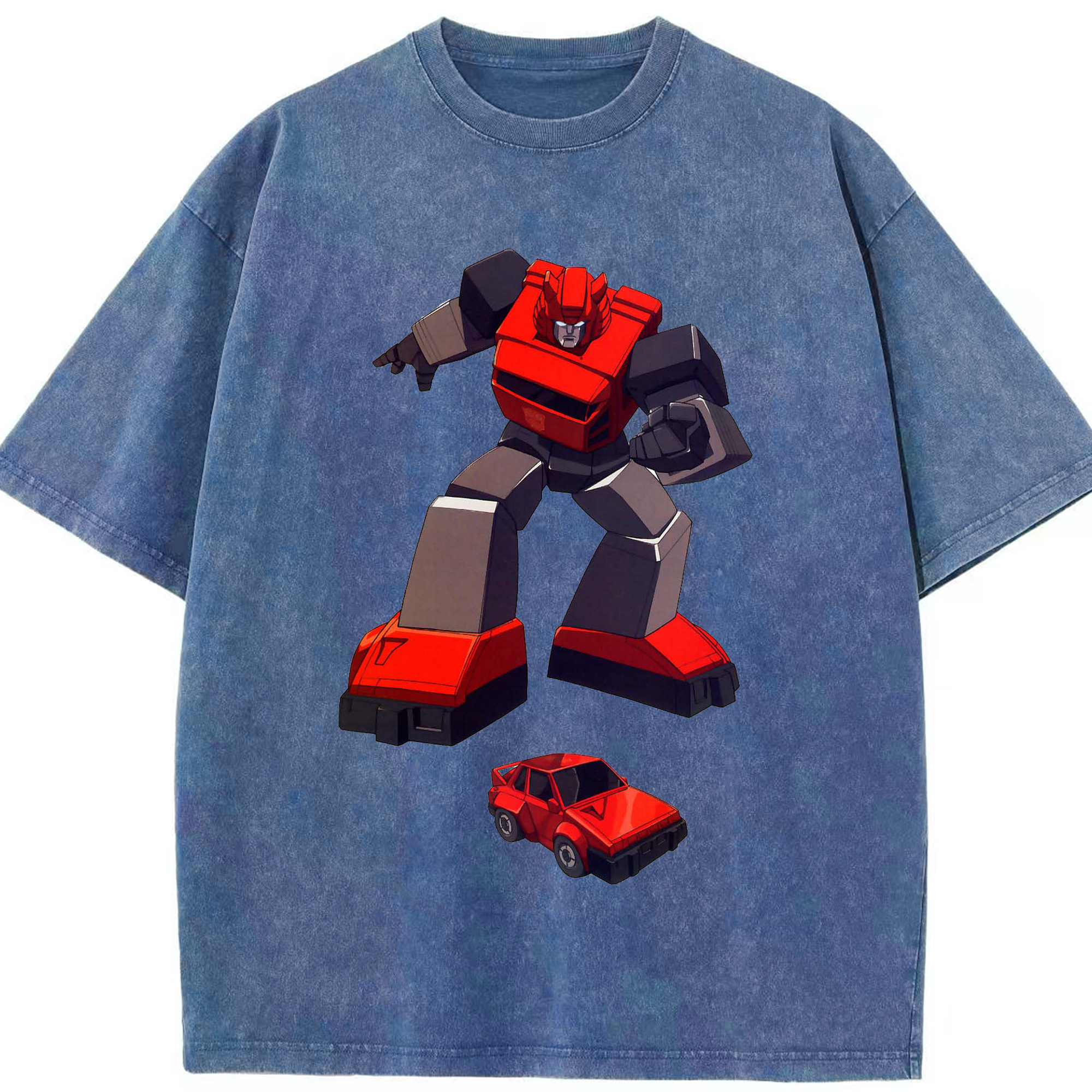 （画像用）  綿100% ヴィンテージ風 半袖Tシャツ（フロントプリント）