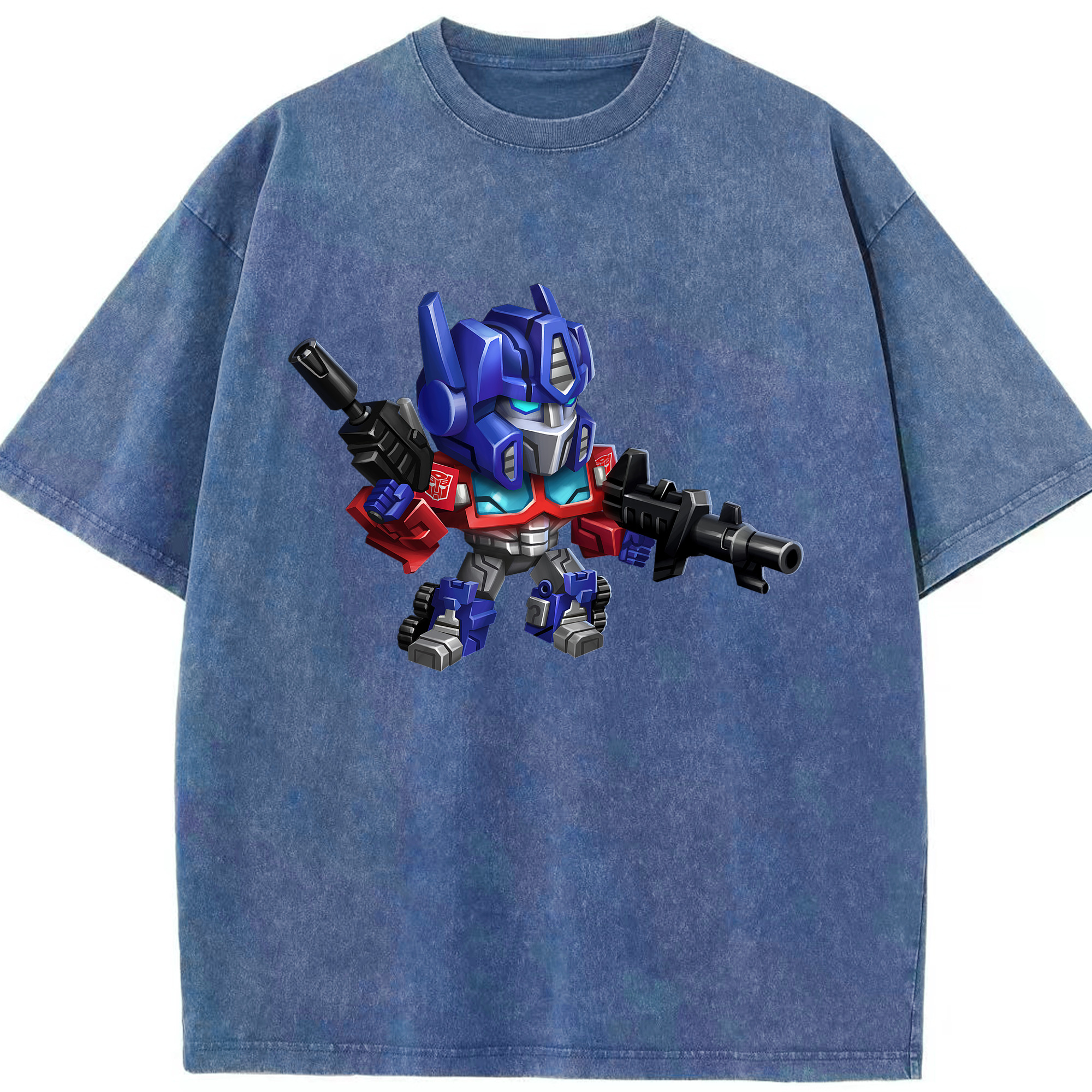 （画像用）  綿100% ヴィンテージ風 半袖Tシャツ（フロントプリント）
