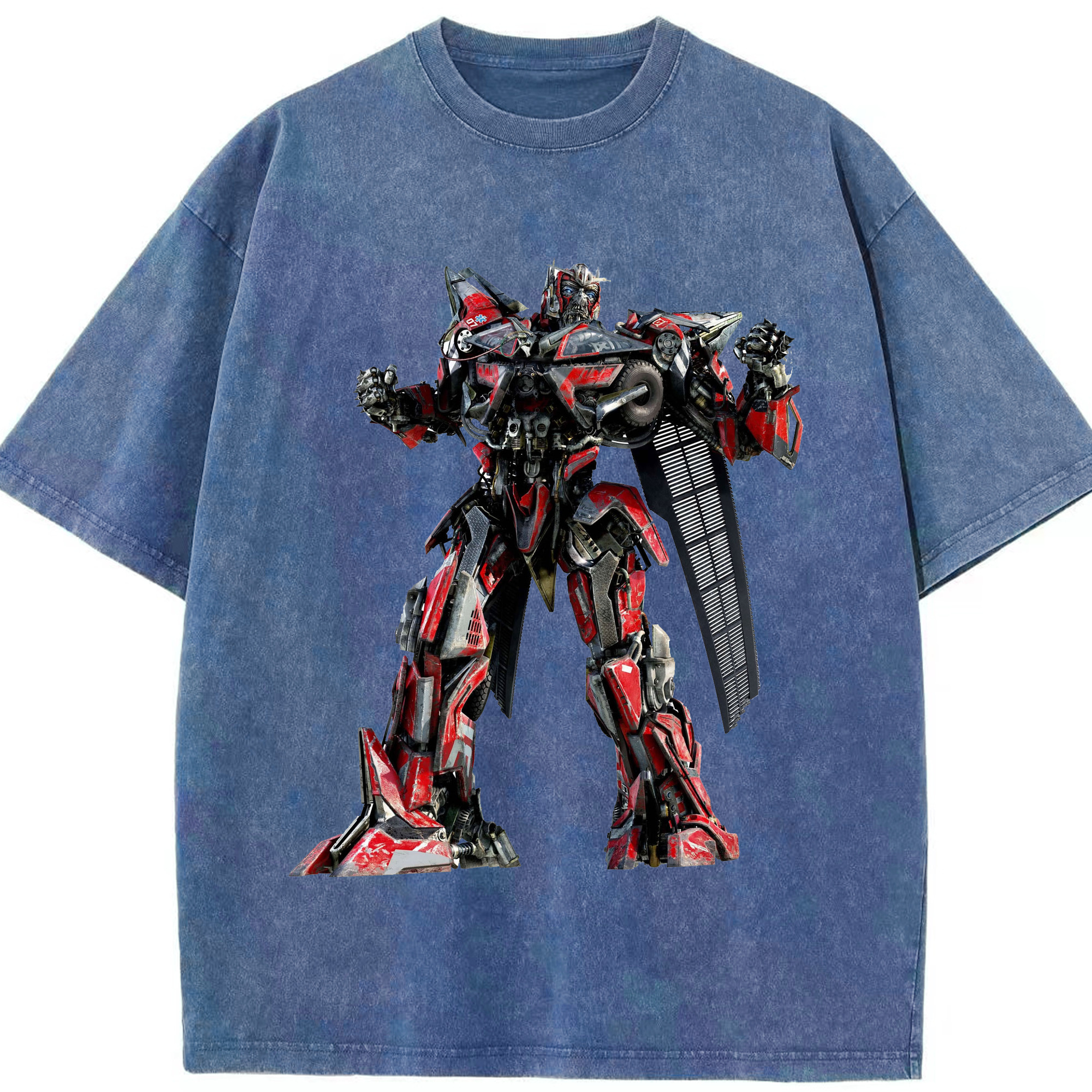 （画像用）  綿100% ヴィンテージ風 半袖Tシャツ（フロントプリント）