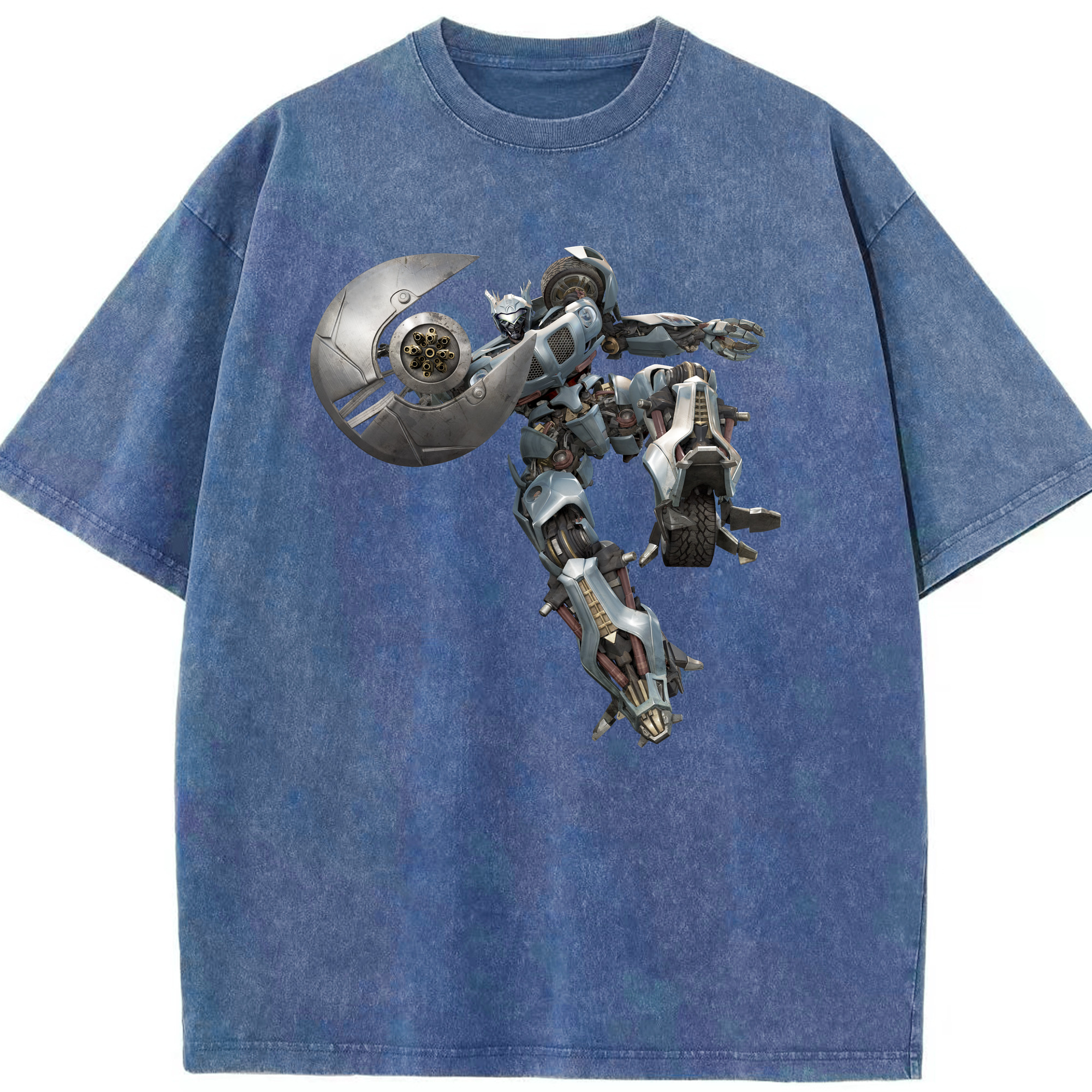（画像用）  綿100% ヴィンテージ風 半袖Tシャツ（フロントプリント）