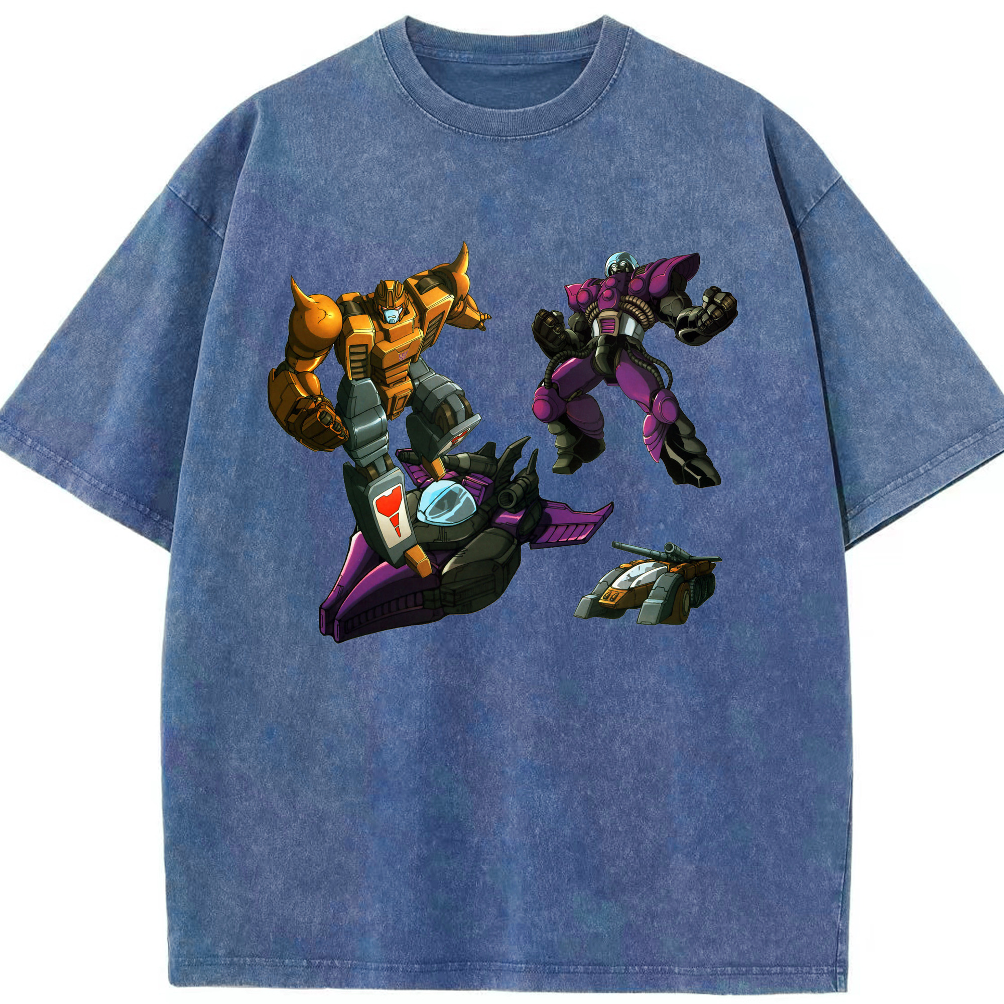 （画像用）  綿100% ヴィンテージ風 半袖Tシャツ（フロントプリント）