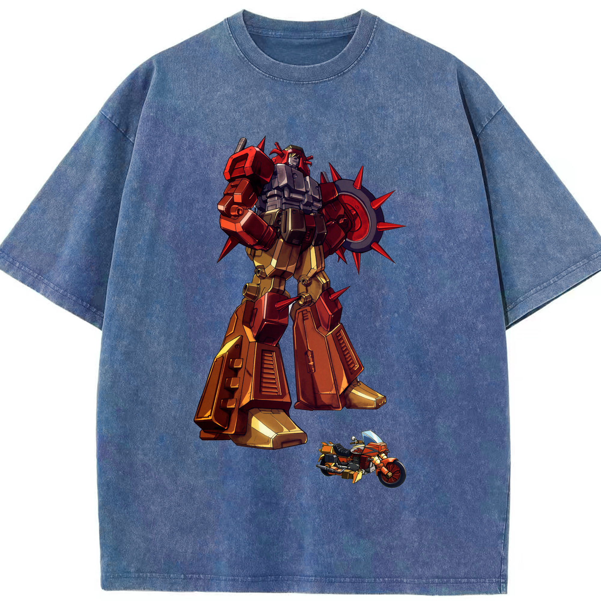 （画像用）  綿100% ヴィンテージ風 半袖Tシャツ（フロントプリント）