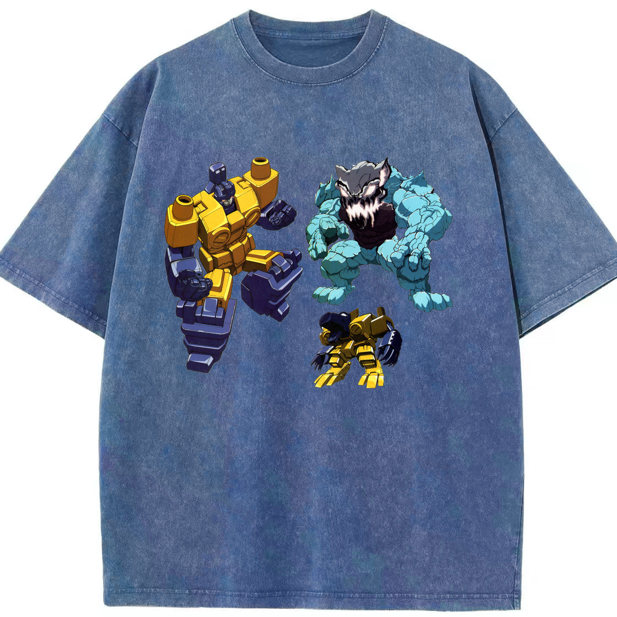 （画像用）  綿100% ヴィンテージ風 半袖Tシャツ（フロントプリント）