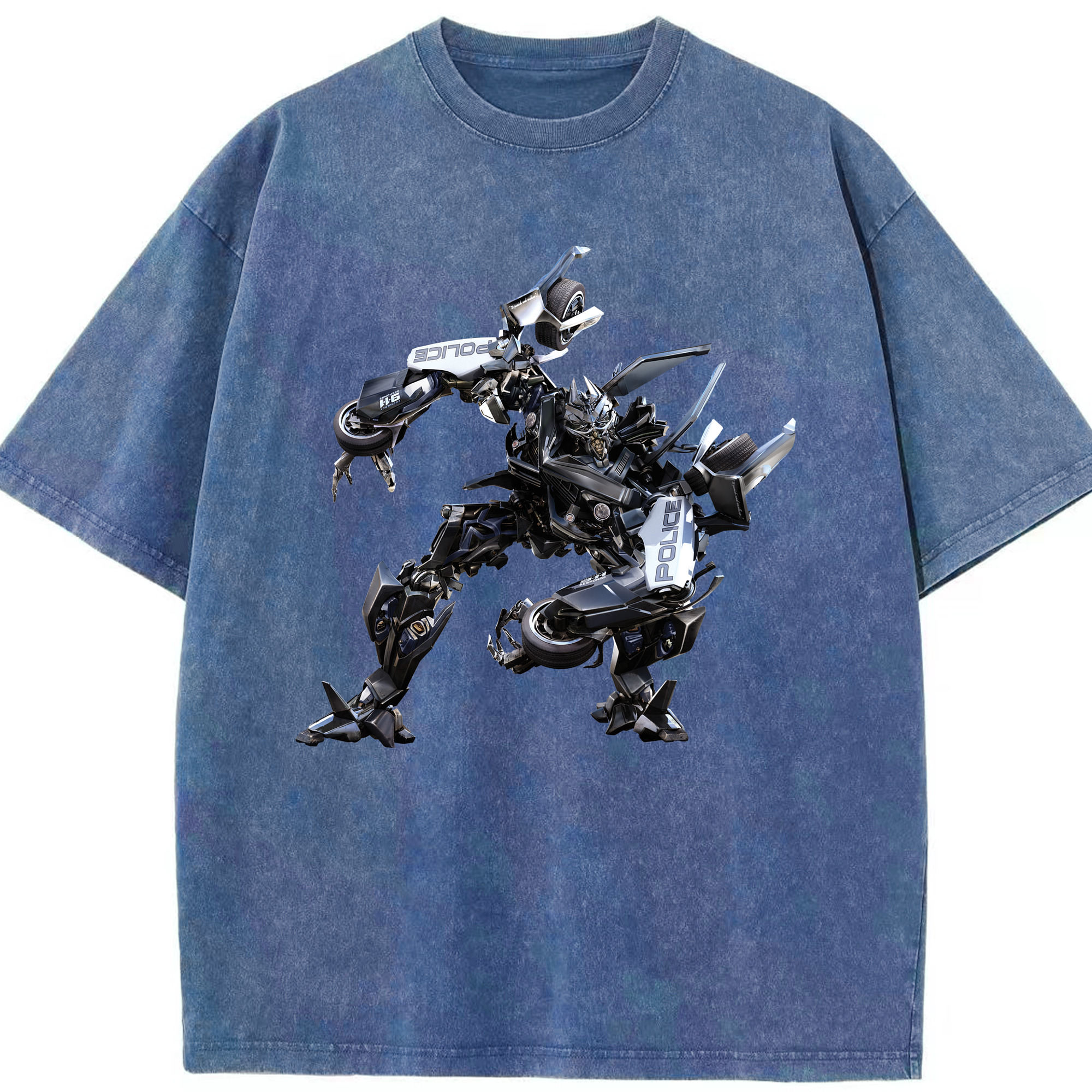 （画像用）  綿100% ヴィンテージ風 半袖Tシャツ（フロントプリント）