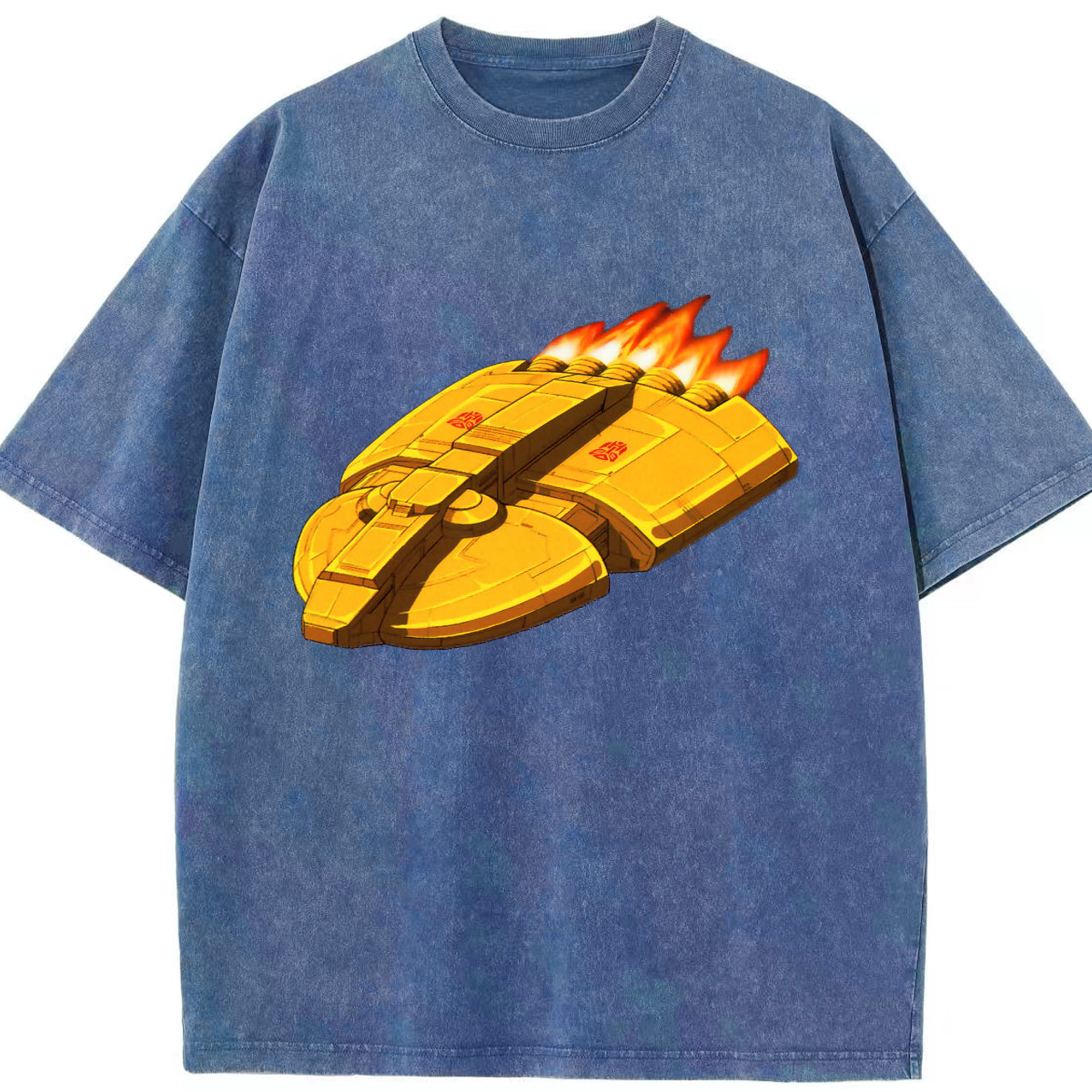 （画像用）  綿100% ヴィンテージ風 半袖Tシャツ（フロントプリント）
