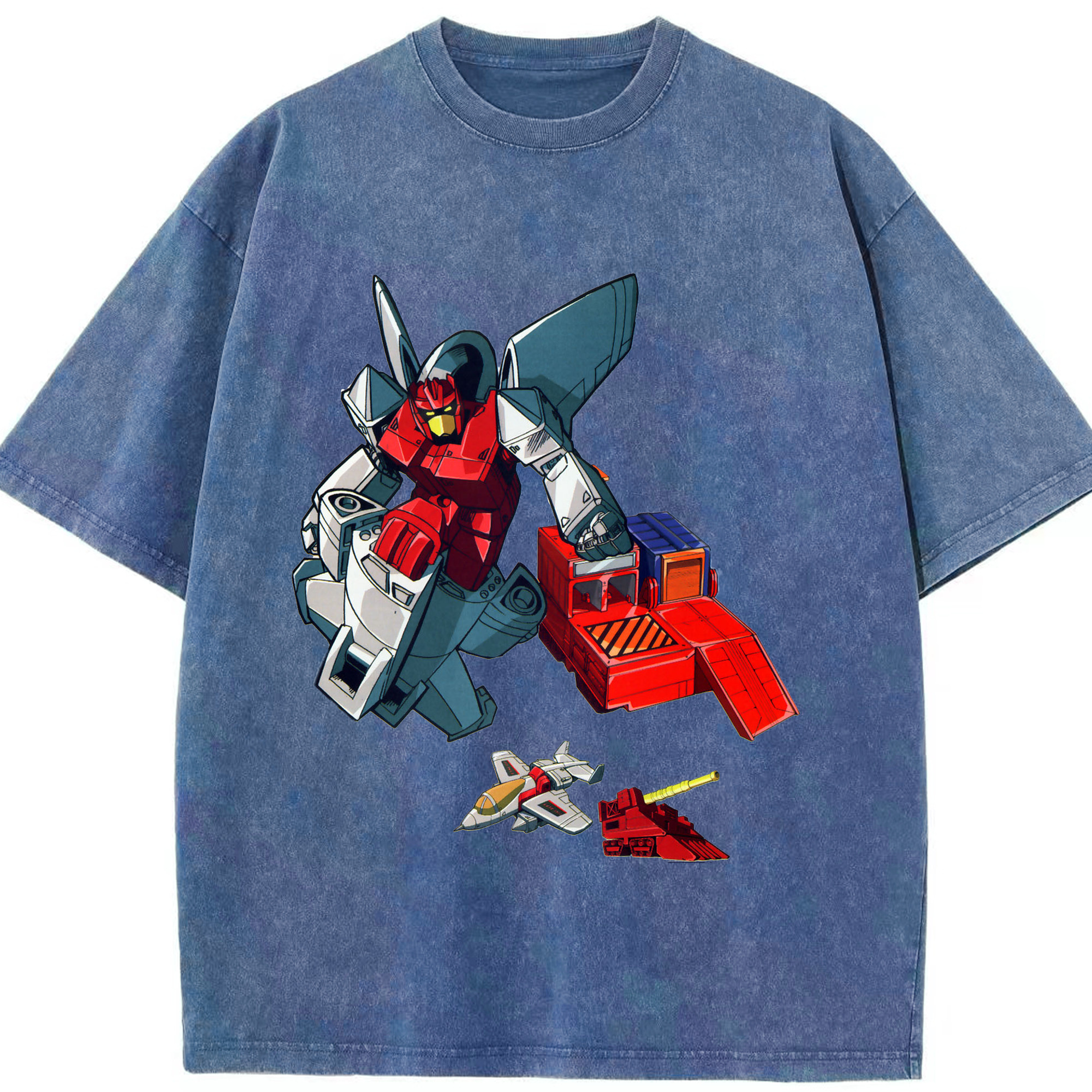 （画像用）  綿100% ヴィンテージ風 半袖Tシャツ（フロントプリント）