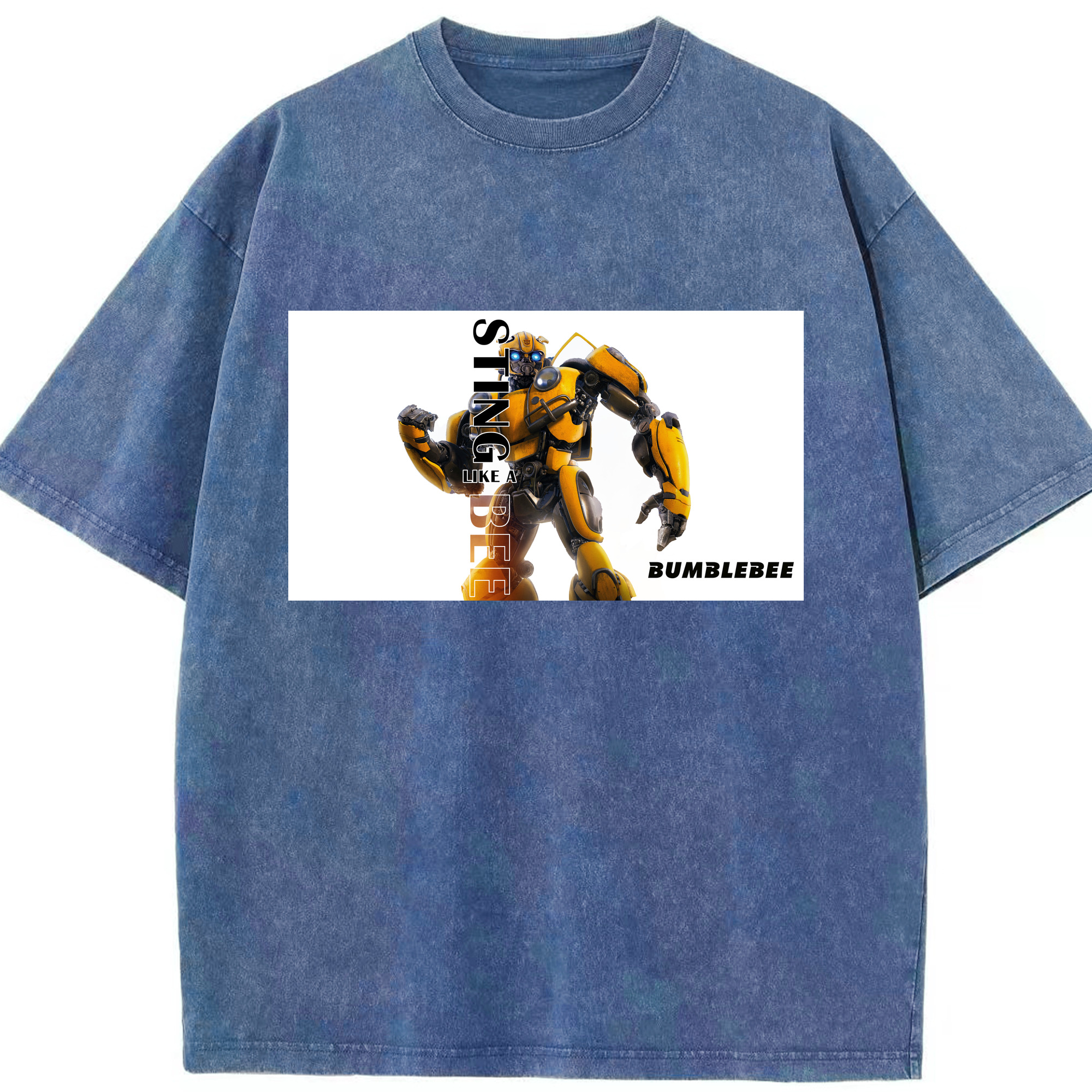 （画像用）  綿100% ヴィンテージ風 半袖Tシャツ（フロントプリント）