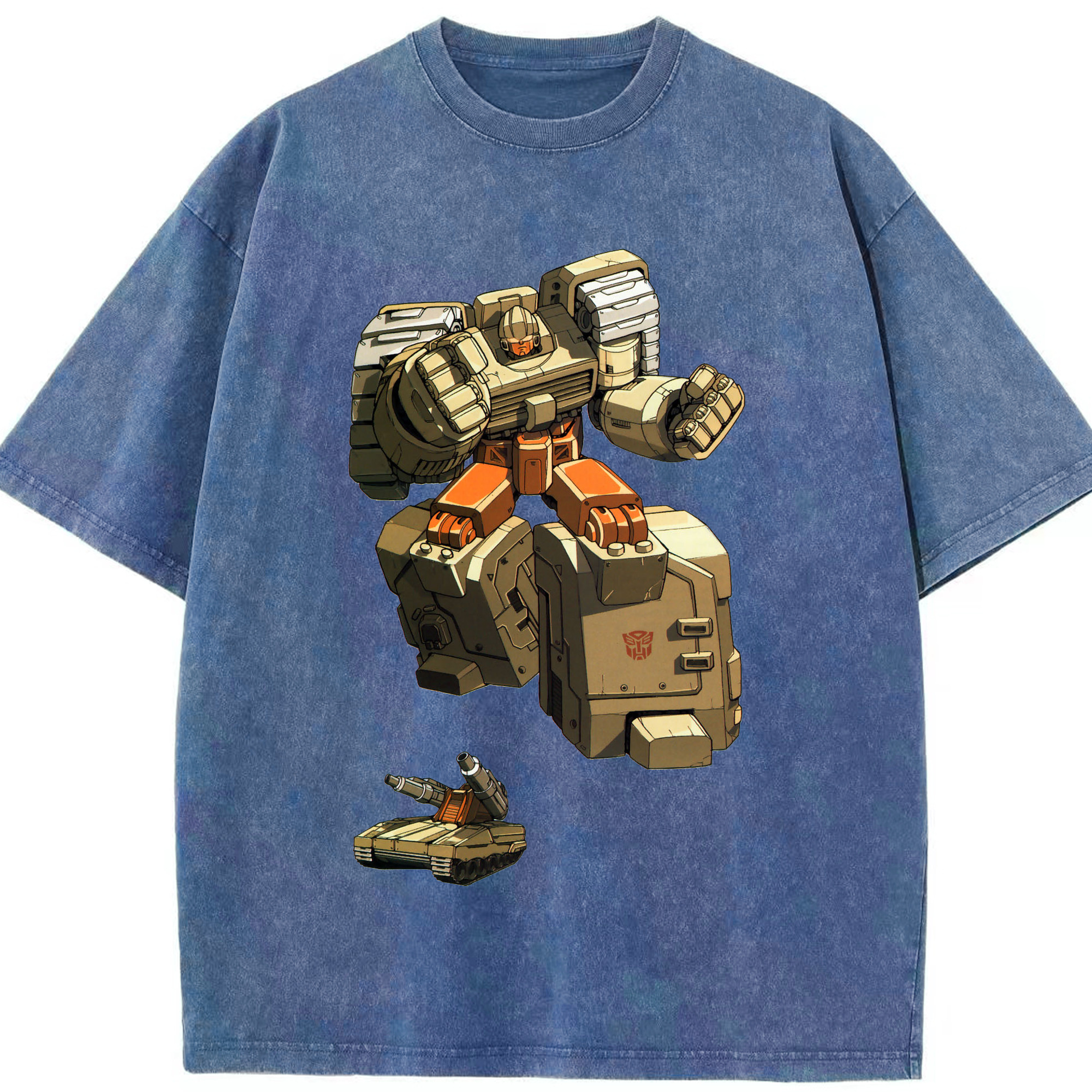 （画像用）  綿100% ヴィンテージ風 半袖Tシャツ（フロントプリント）