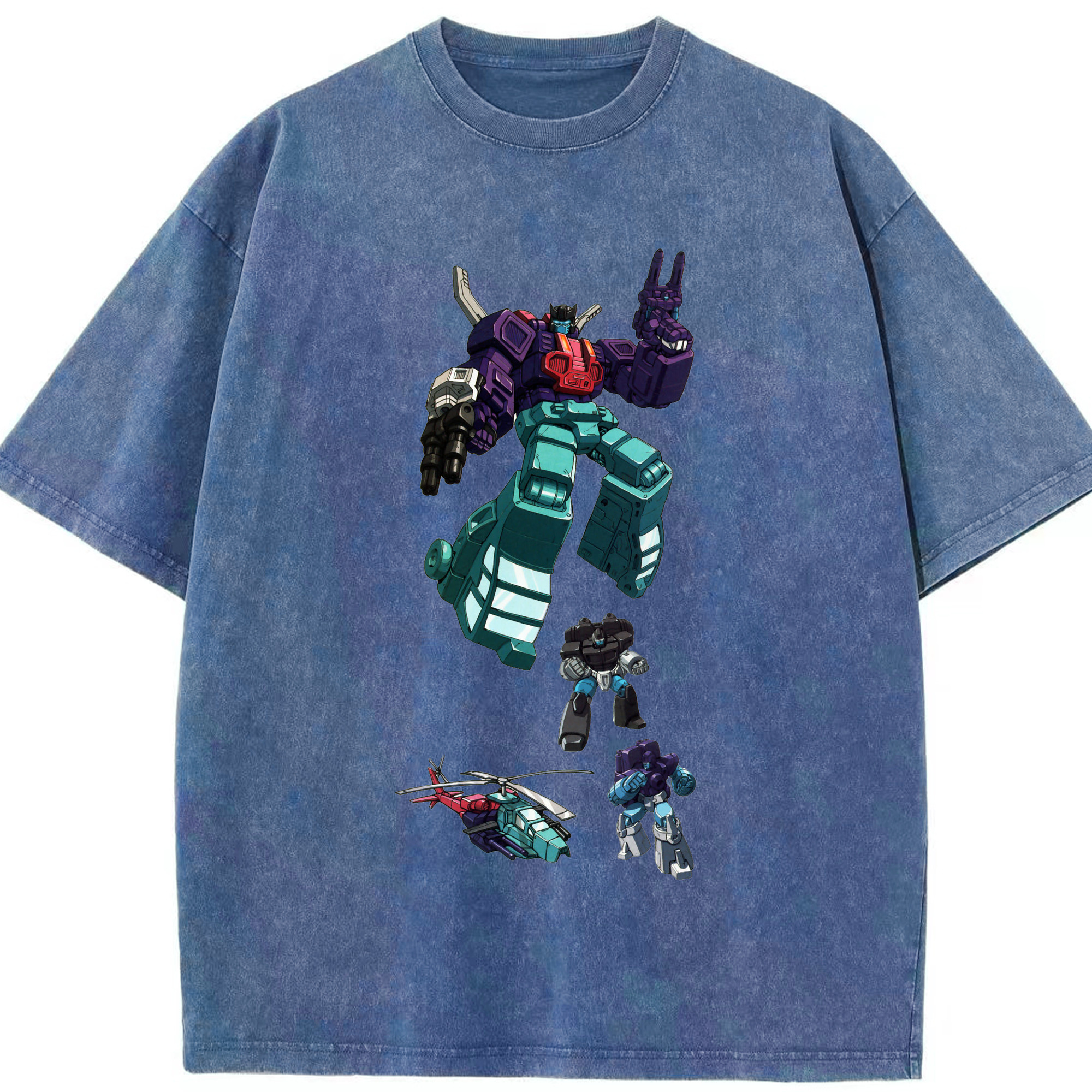 （画像用）  綿100% ヴィンテージ風 半袖Tシャツ（フロントプリント）