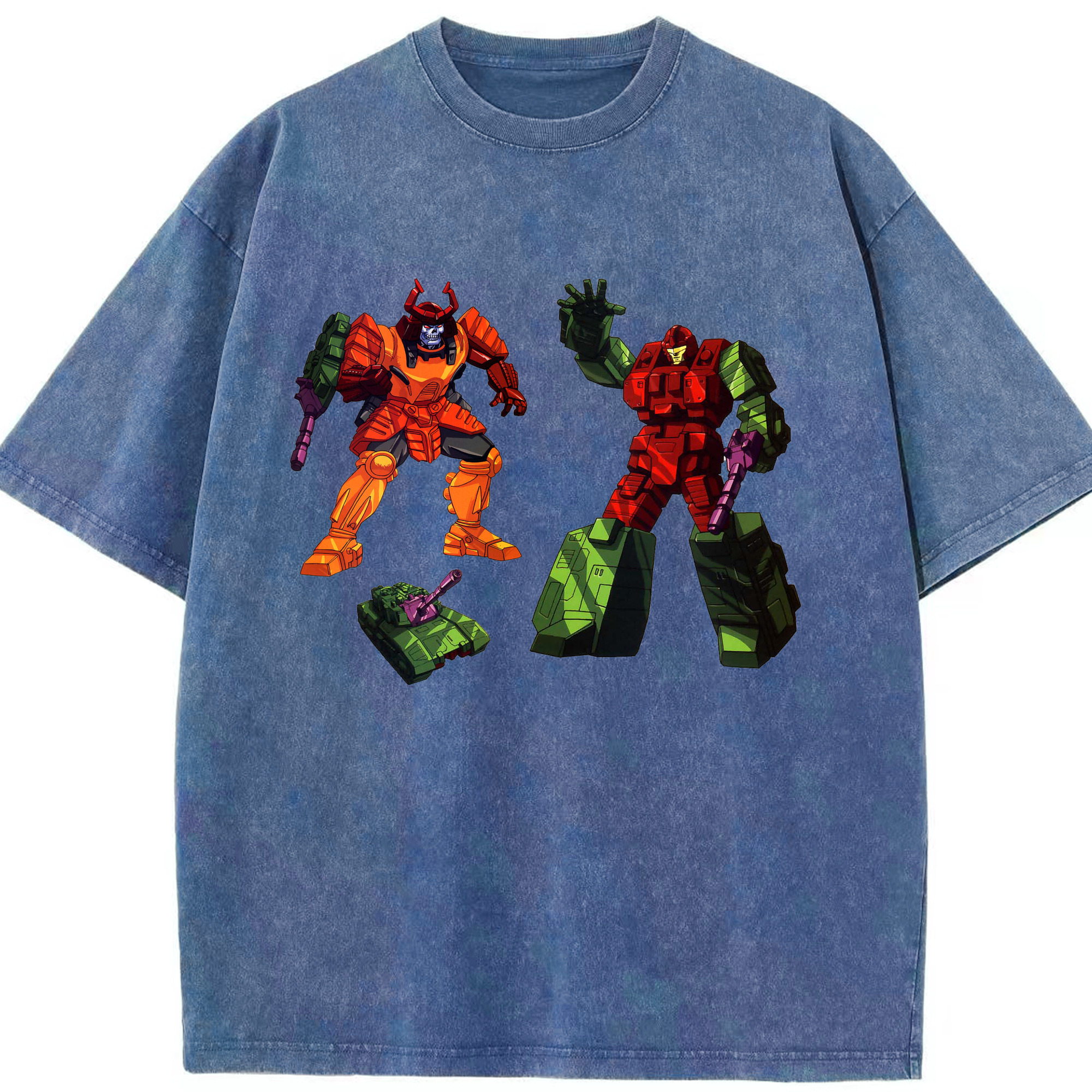 （画像用）  綿100% ヴィンテージ風 半袖Tシャツ（フロントプリント）