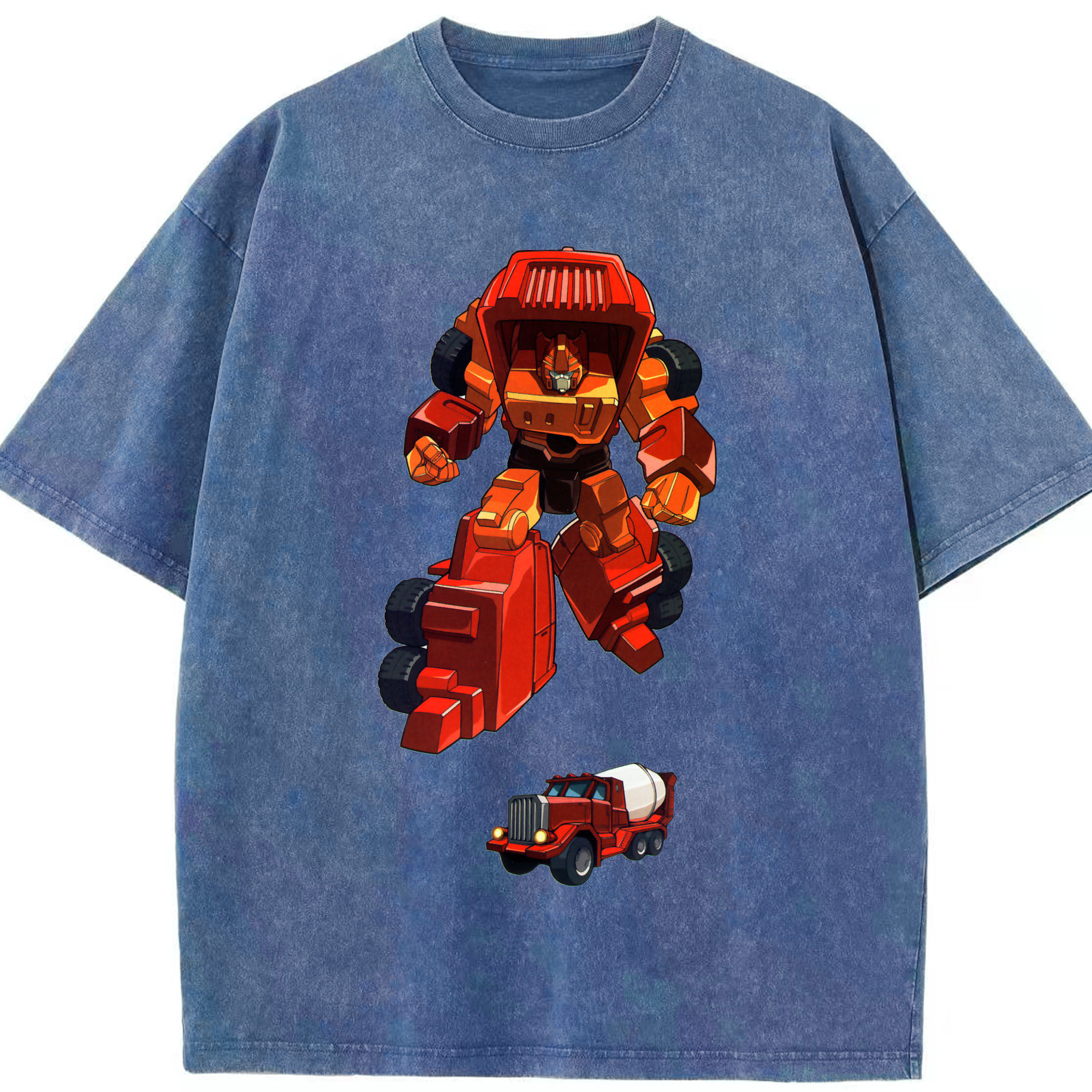 （画像用）  綿100% ヴィンテージ風 半袖Tシャツ（フロントプリント）