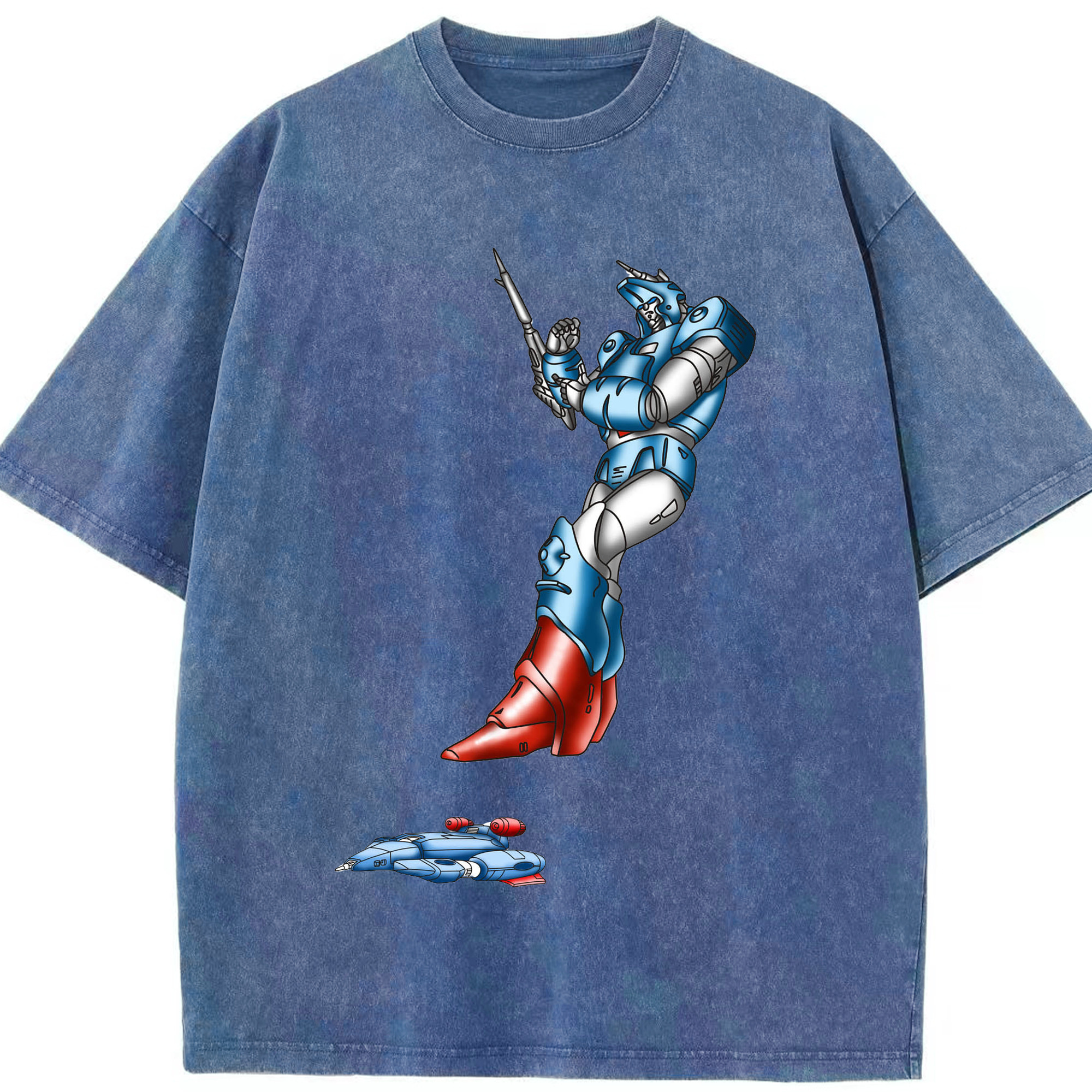 （画像用）  綿100% ヴィンテージ風 半袖Tシャツ（フロントプリント）