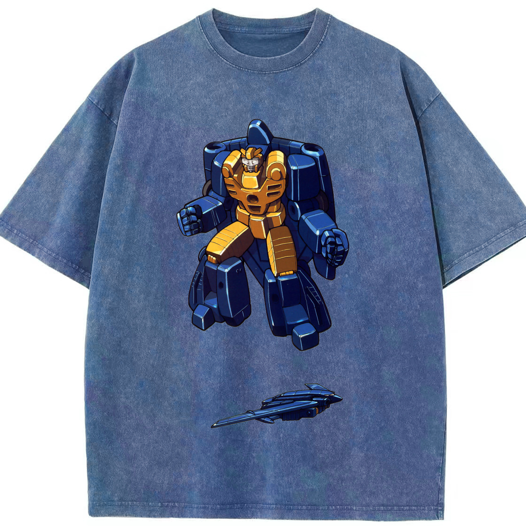 （画像用）  綿100% ヴィンテージ風 半袖Tシャツ（フロントプリント）
