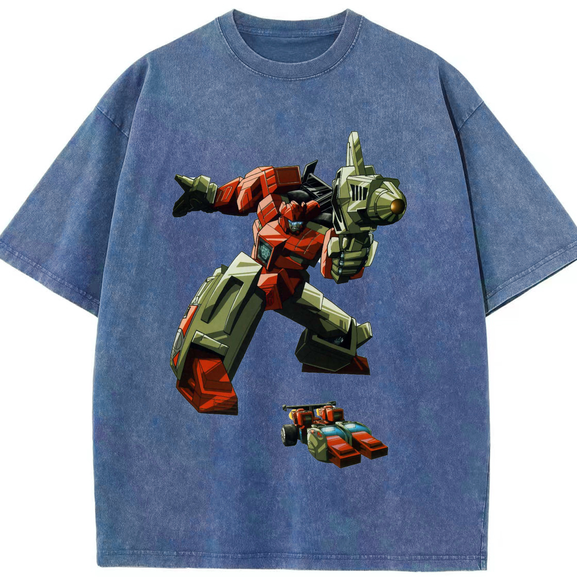 （画像用）  綿100% ヴィンテージ風 半袖Tシャツ（フロントプリント）