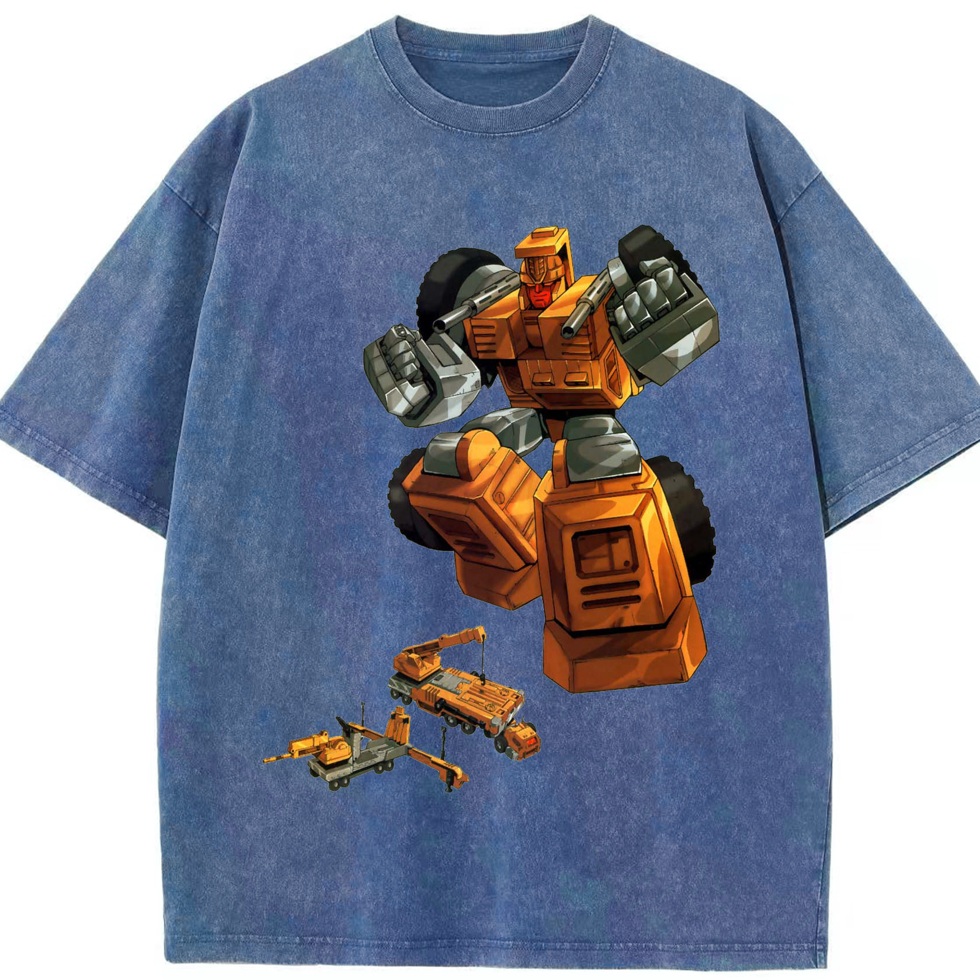 （画像用）  綿100% ヴィンテージ風 半袖Tシャツ（フロントプリント）