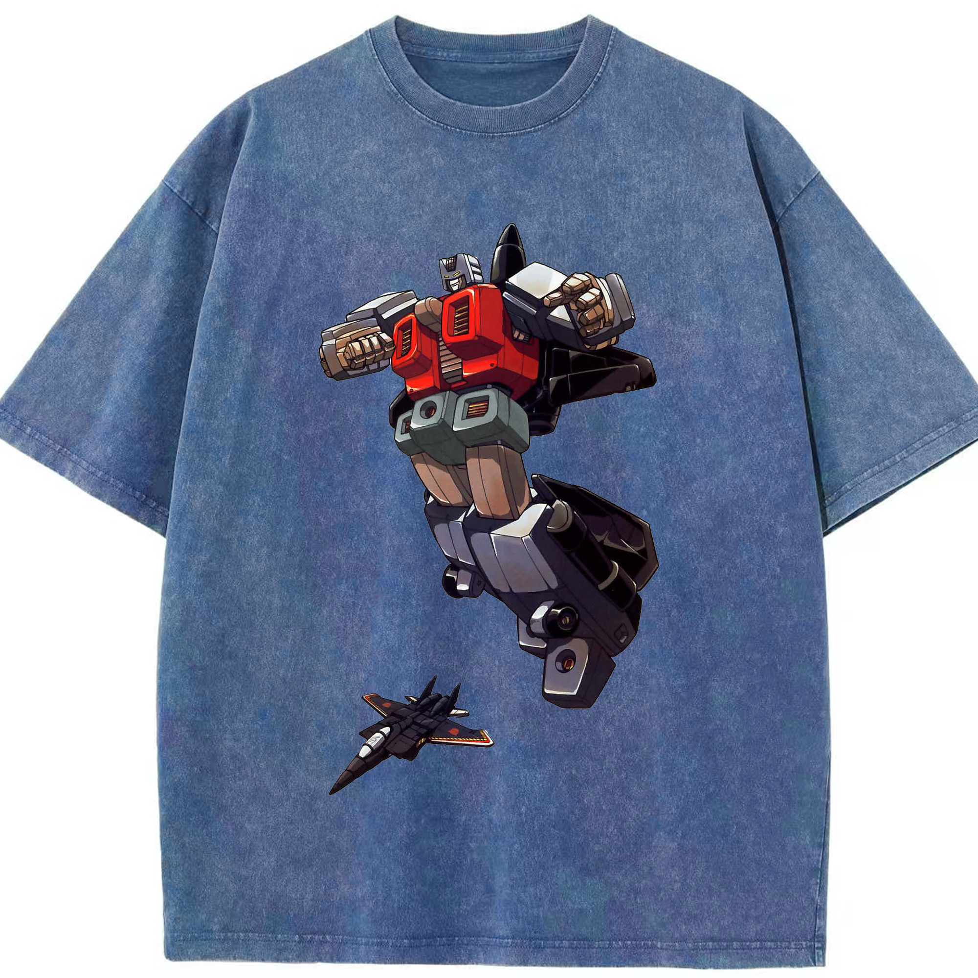 （画像用）  綿100% ヴィンテージ風 半袖Tシャツ（フロントプリント）