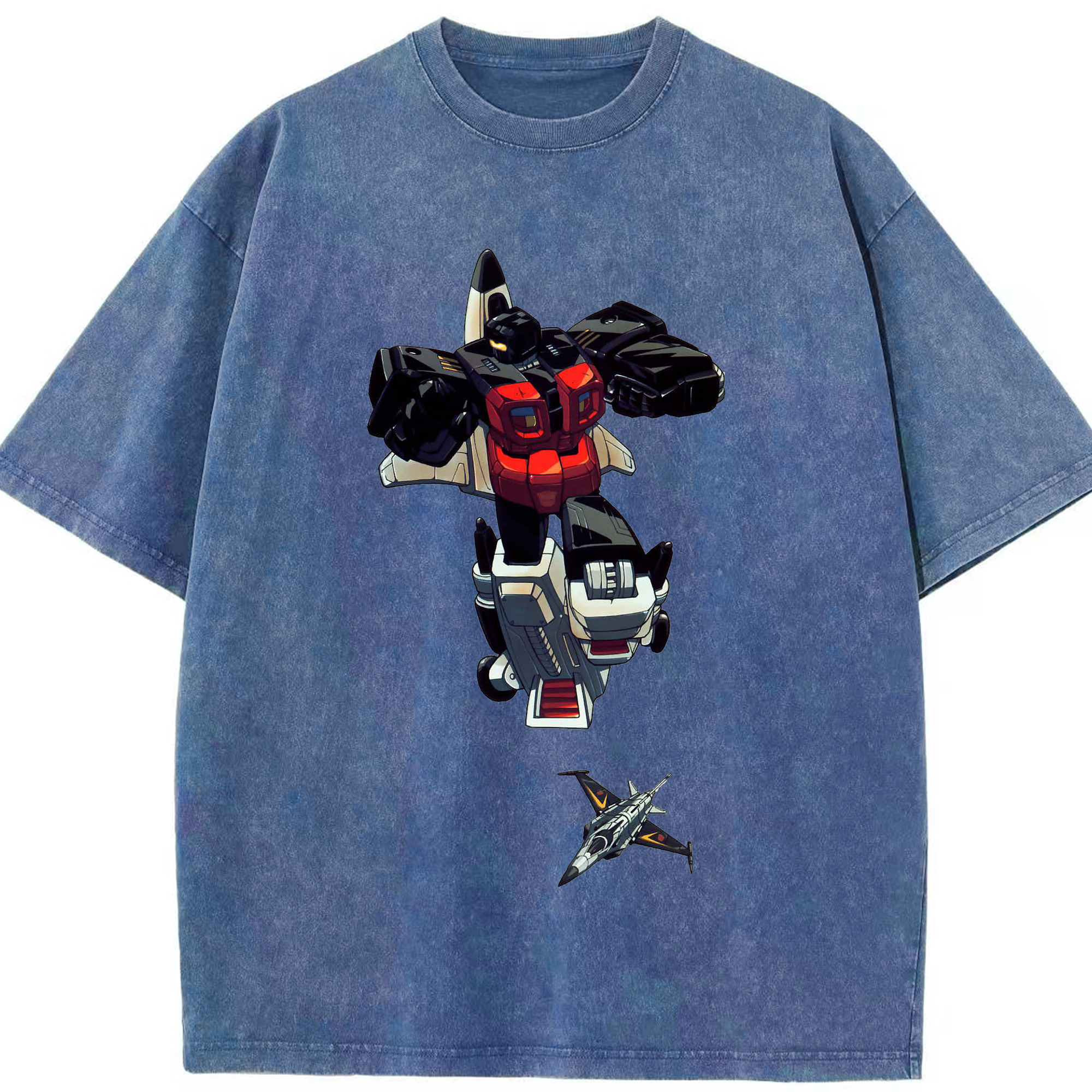 （画像用）  綿100% ヴィンテージ風 半袖Tシャツ（フロントプリント）