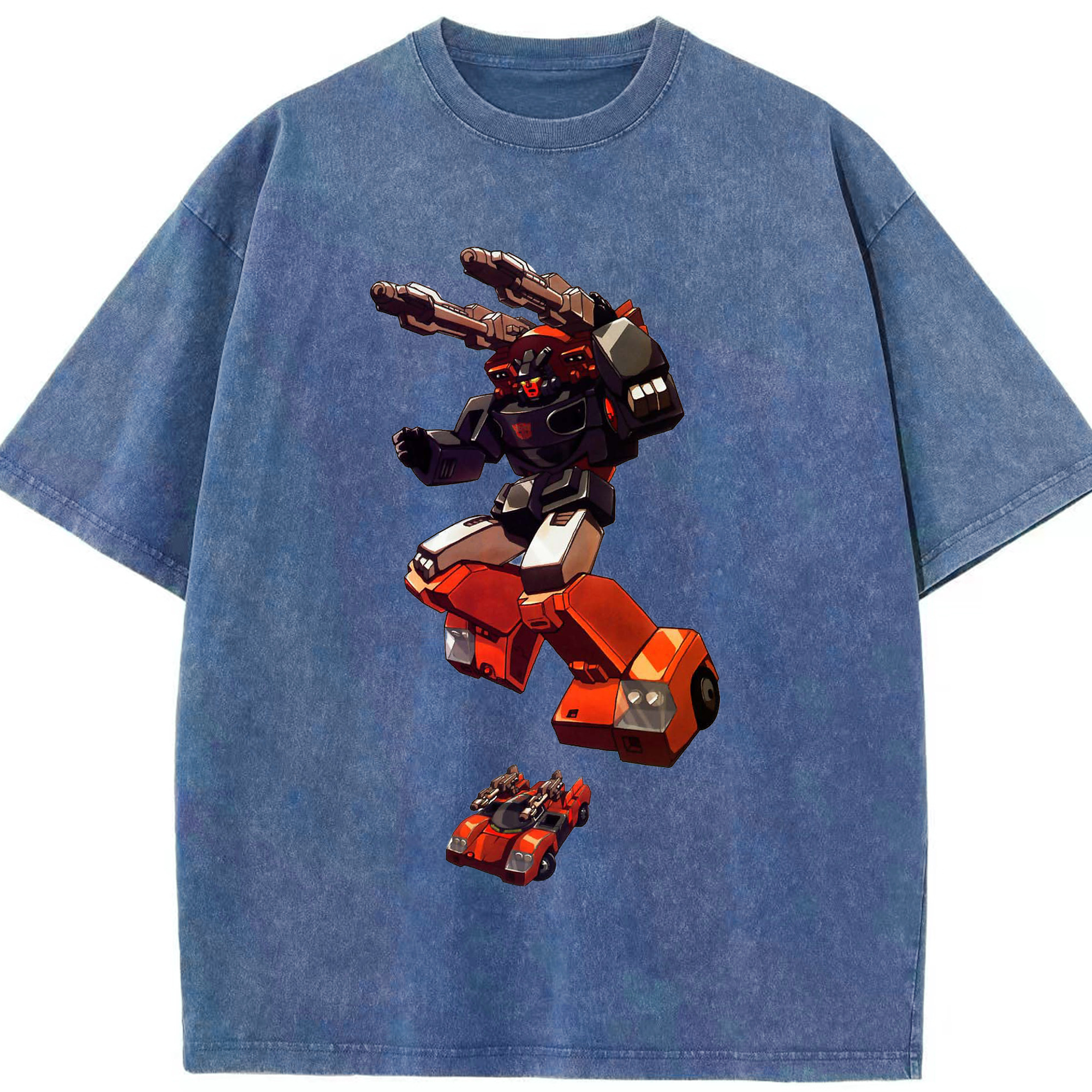 （画像用）  綿100% ヴィンテージ風 半袖Tシャツ（フロントプリント）