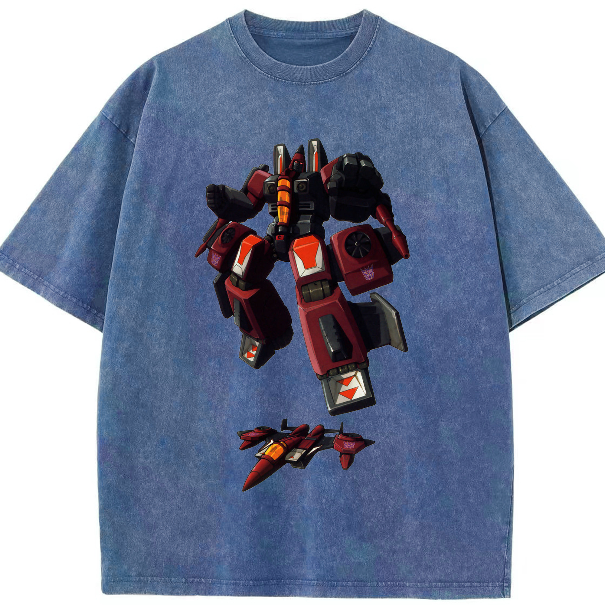 （画像用）  綿100% ヴィンテージ風 半袖Tシャツ（フロントプリント）
