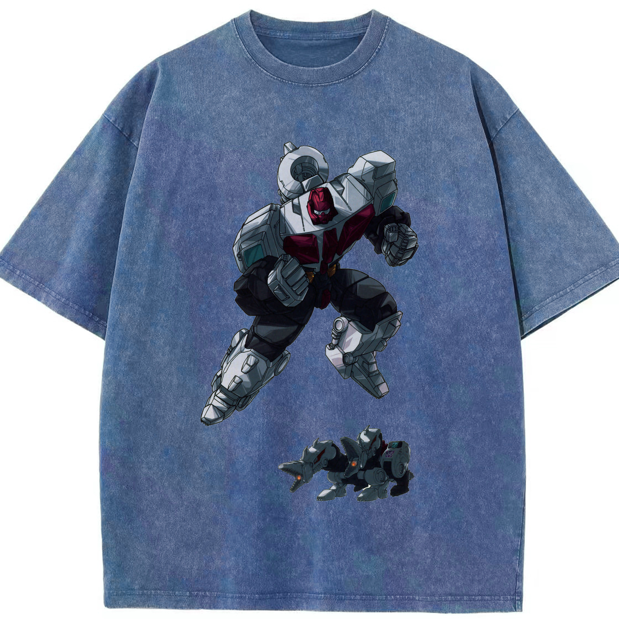 （画像用）  綿100% ヴィンテージ風 半袖Tシャツ（フロントプリント）