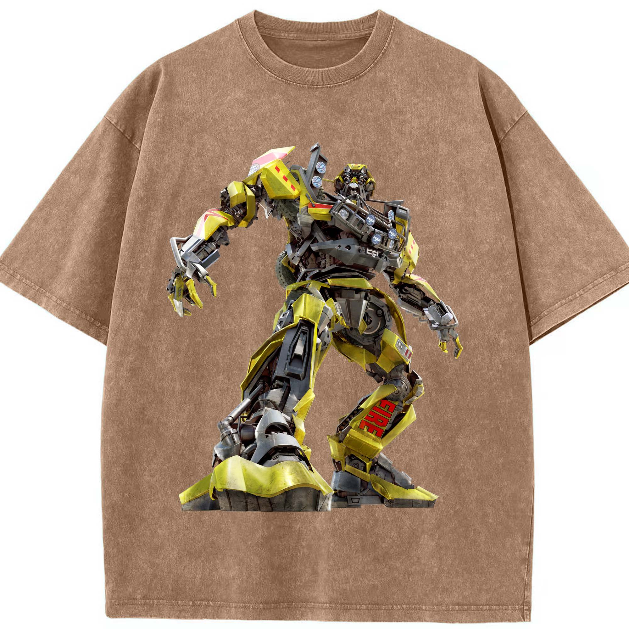 （画像用）  綿100% ヴィンテージ風 半袖Tシャツ（フロントプリント）