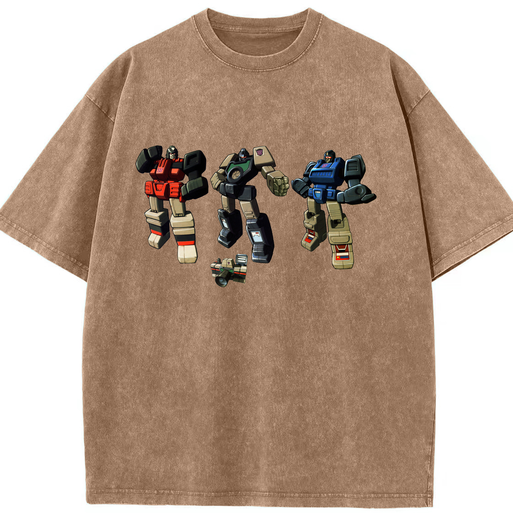 （画像用）  綿100% ヴィンテージ風 半袖Tシャツ（フロントプリント）