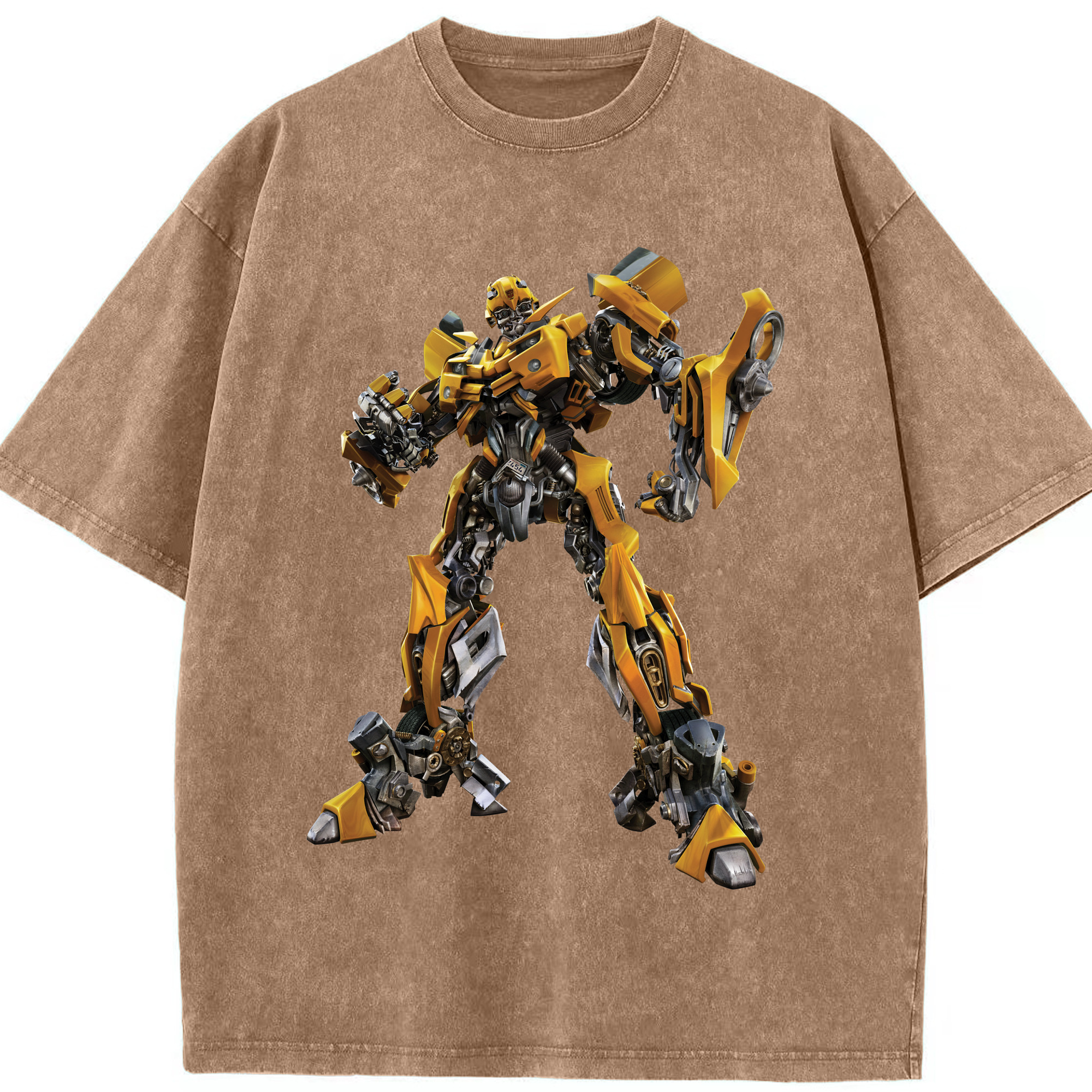 （画像用）  綿100% ヴィンテージ風 半袖Tシャツ（フロントプリント）