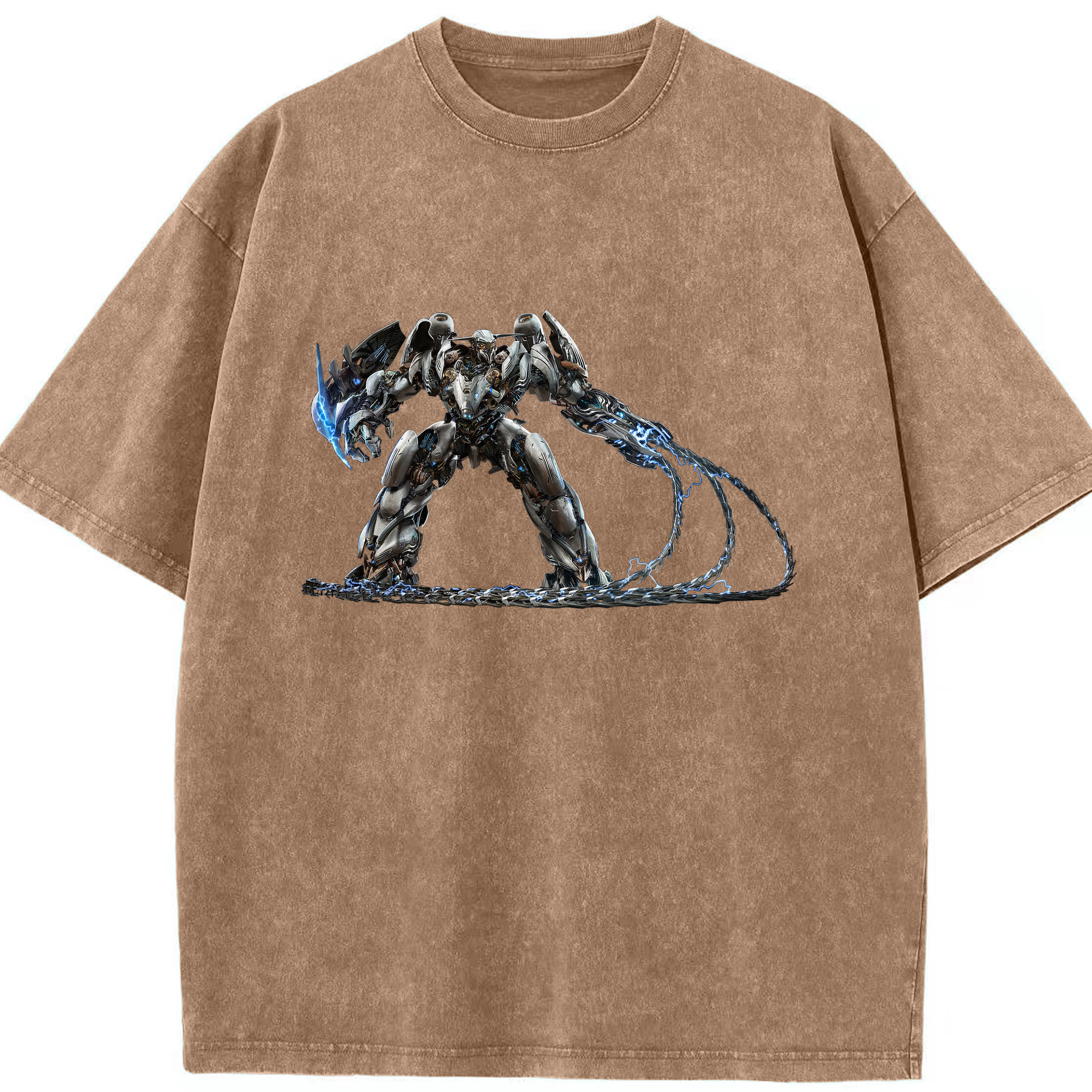 （画像用）  綿100% ヴィンテージ風 半袖Tシャツ（フロントプリント）